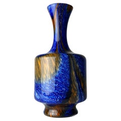 Original Murano glass vase by Carlo Moretti Italy 1970s 