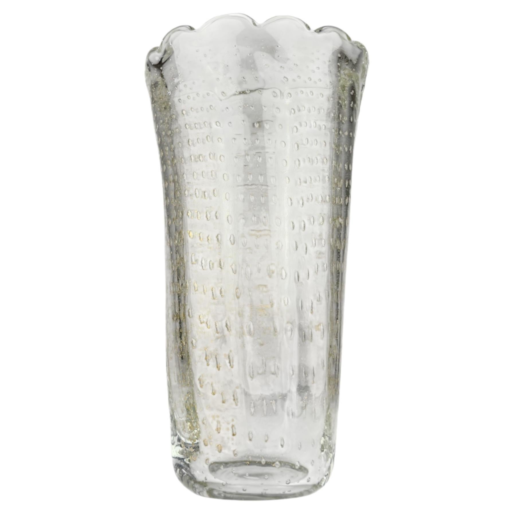 Jarrón original de cristal de Murano de Imperio Rossi, Italia 2000 en venta