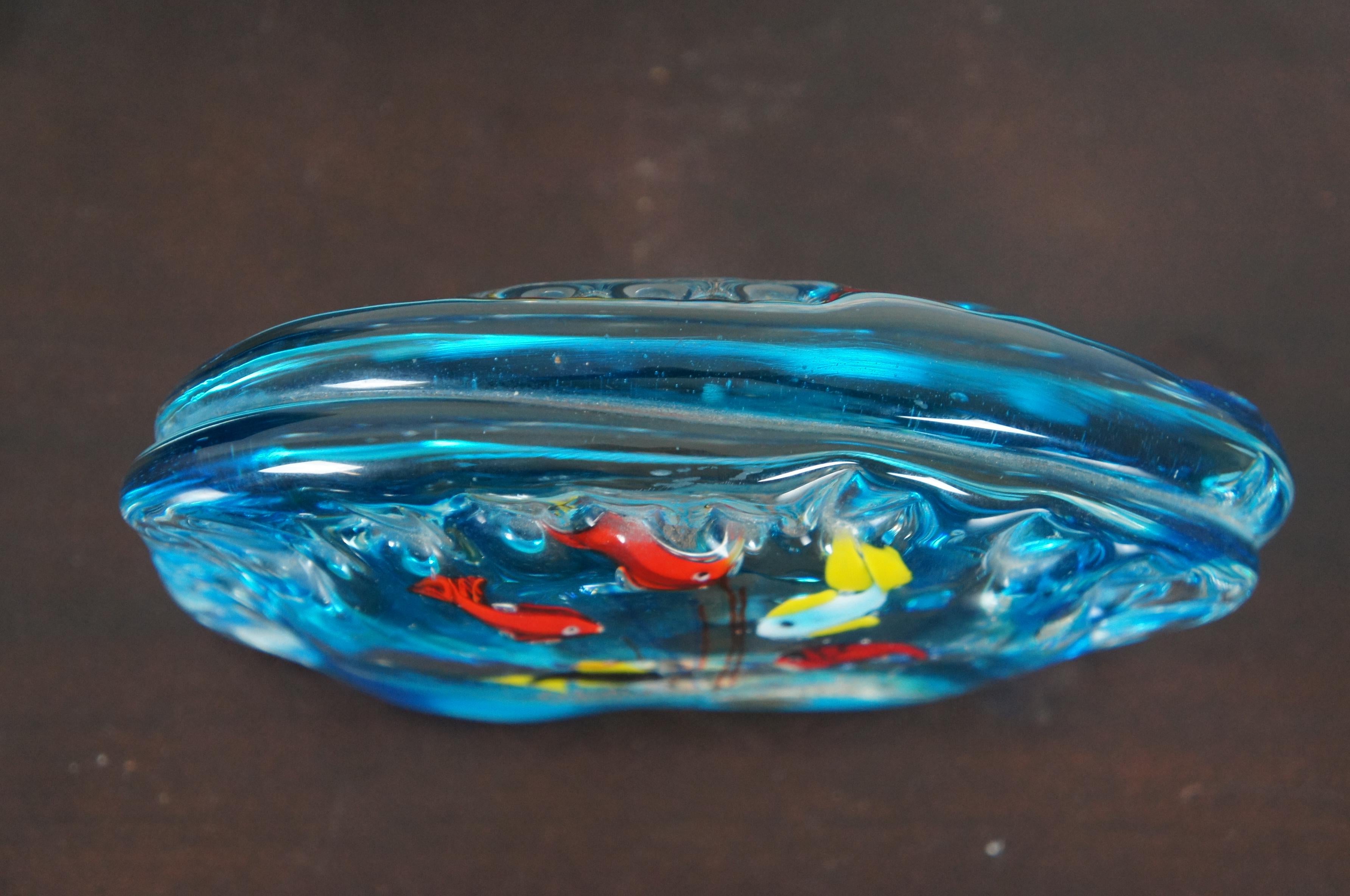 decorative glass fish bowl