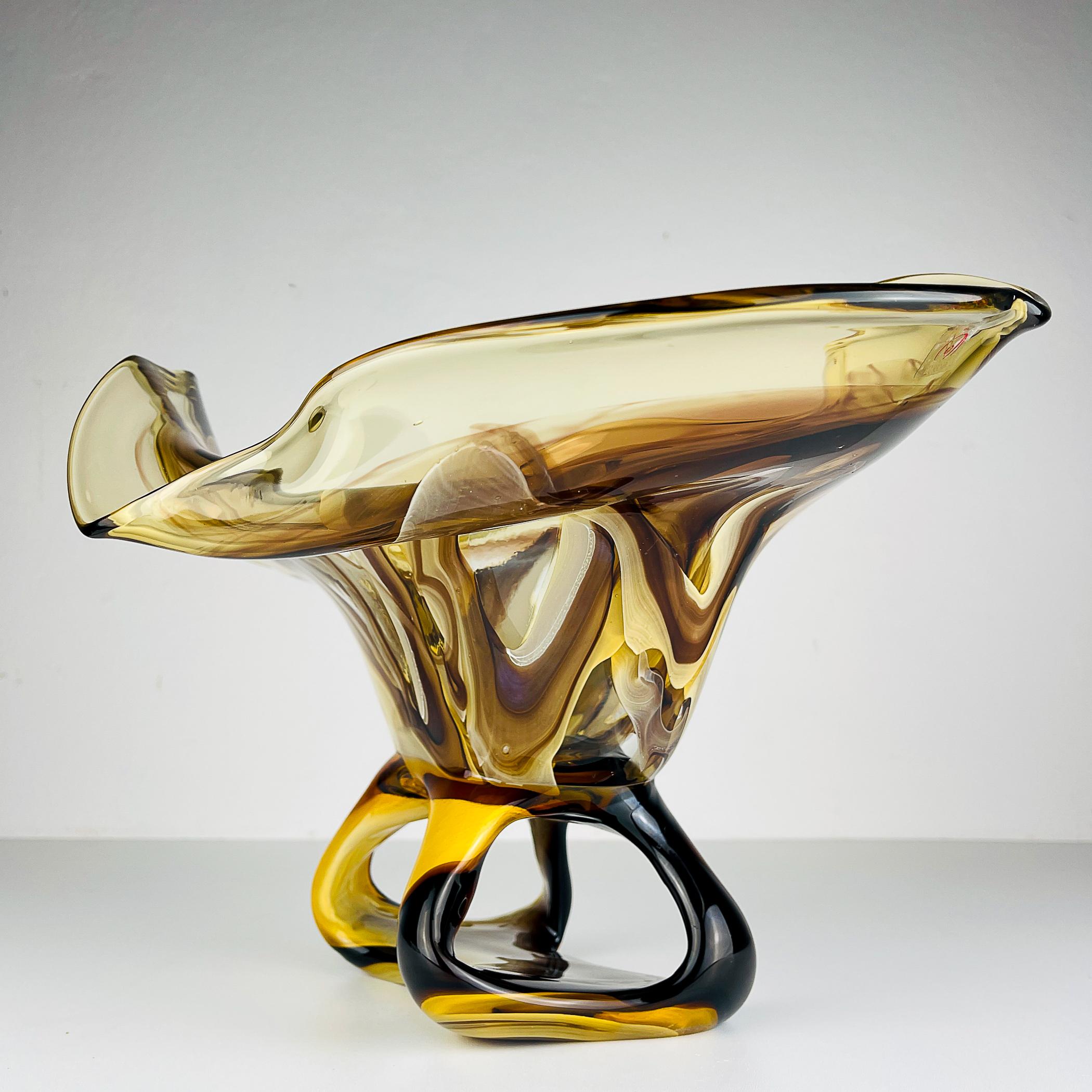 Original murano vase by Enrico Camozzo for Artigianato Muranese Italy 1990s For Sale 4