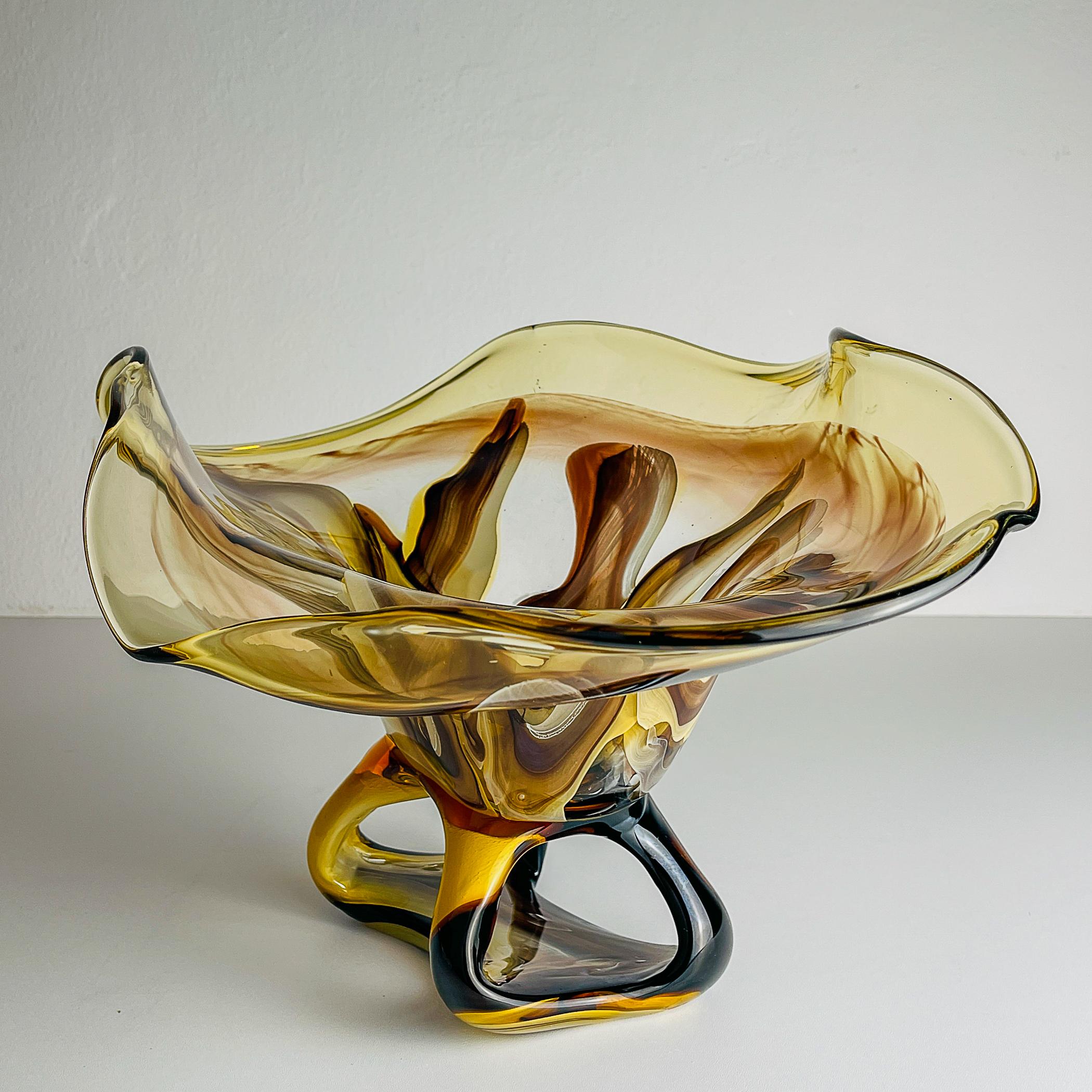 Original murano vase by Enrico Camozzo for Artigianato Muranese Italy 1990s For Sale 5