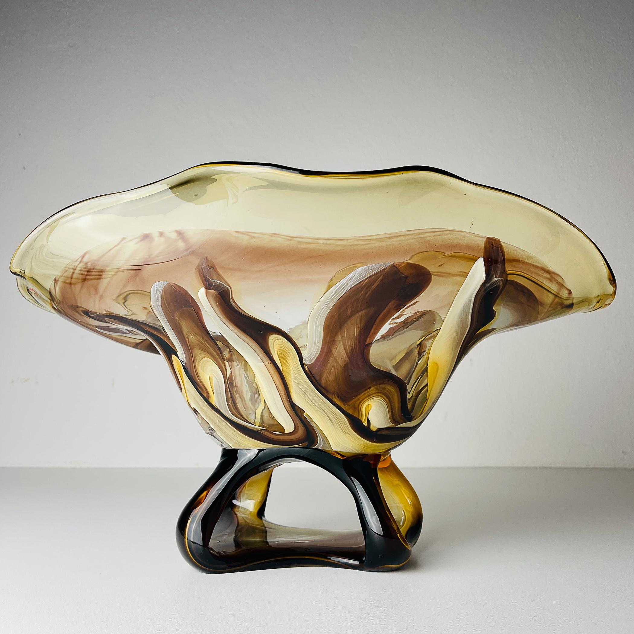 Mid-Century Modern Original murano vase by Enrico Camozzo for Artigianato Muranese Italy 1990s For Sale