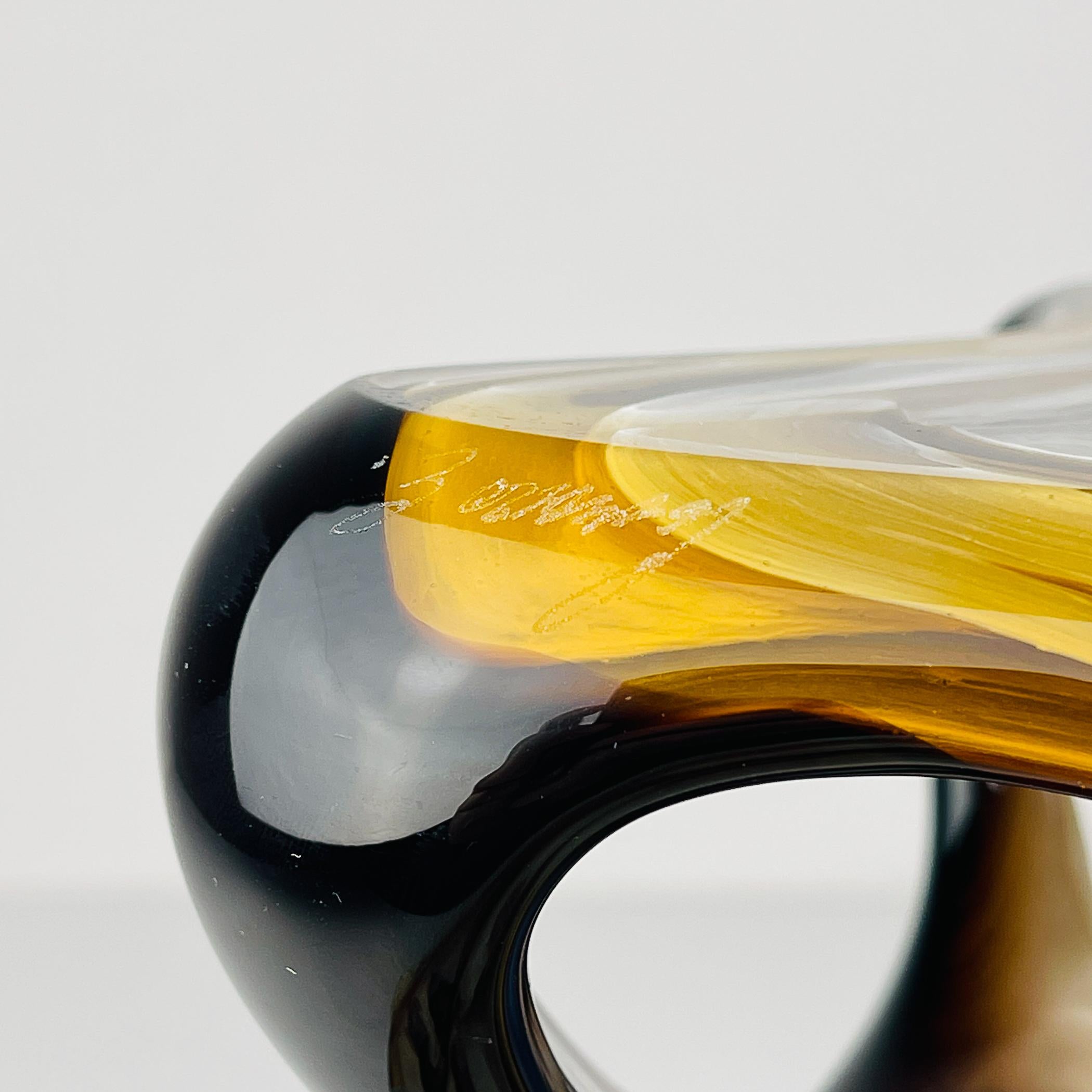 20th Century Original murano vase by Enrico Camozzo for Artigianato Muranese Italy 1990s For Sale