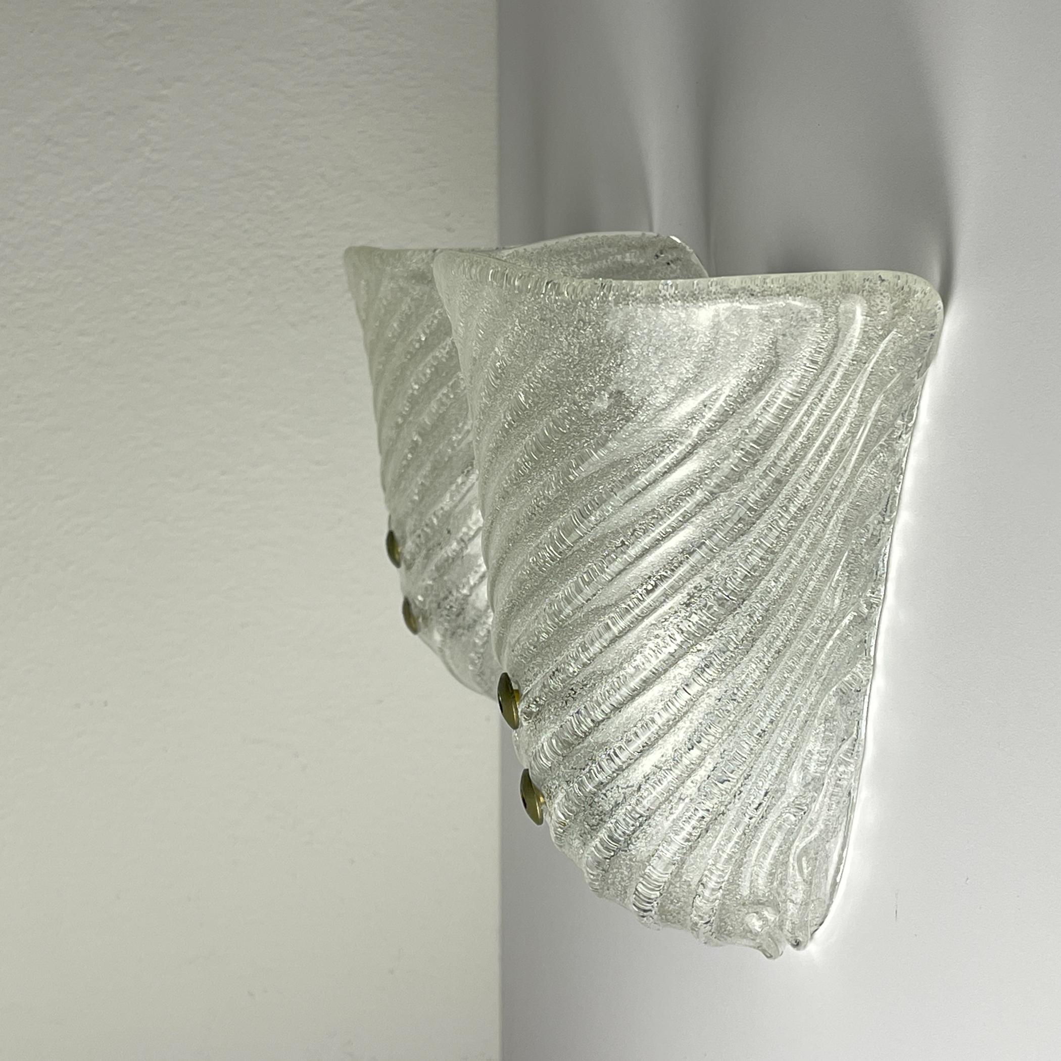 Original murano wall lamp, Italy 1970s For Sale 6
