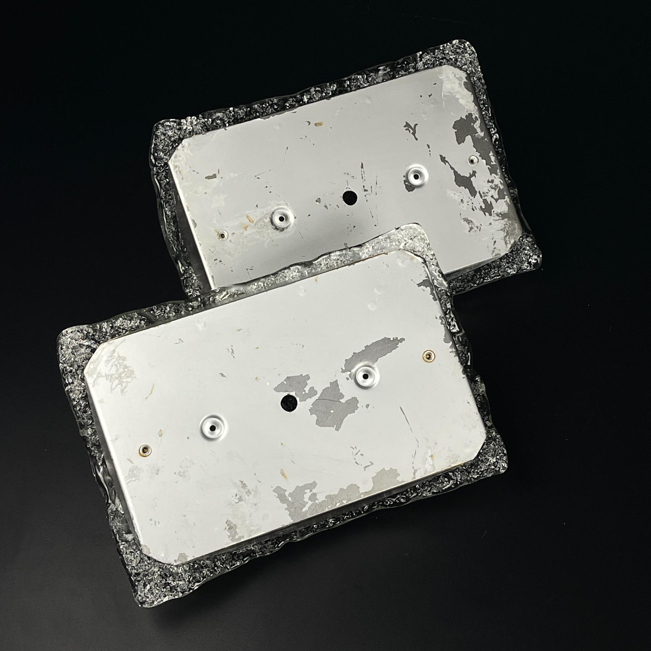 Original Murano-Wandleuchten, Italien, 1970er Jahre, 2er-Set, Set im Zustand „Gut“ im Angebot in Miklavž Pri Taboru, SI