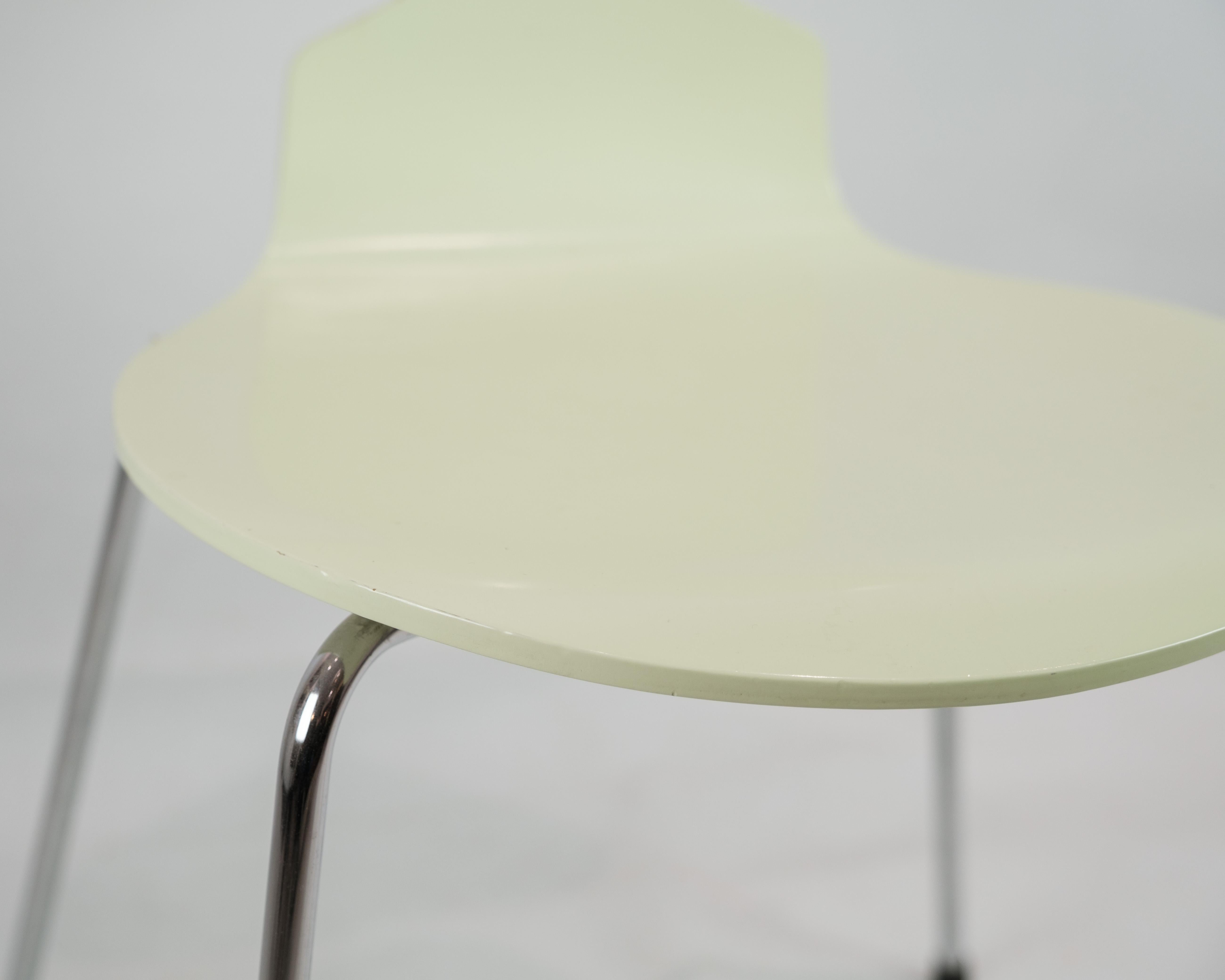 Original Ant Chairs Model 3101 In Pastel Green By Arne Jacobsen From 1970s For Sale 3