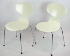 Original Ant Chairs Model 3101 In Pastel Green By Arne Jacobsen From 1970s