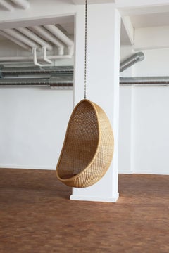 Chaise suspendue Eeg originale de Nanna Ditzel pour R. Wengler, 1959