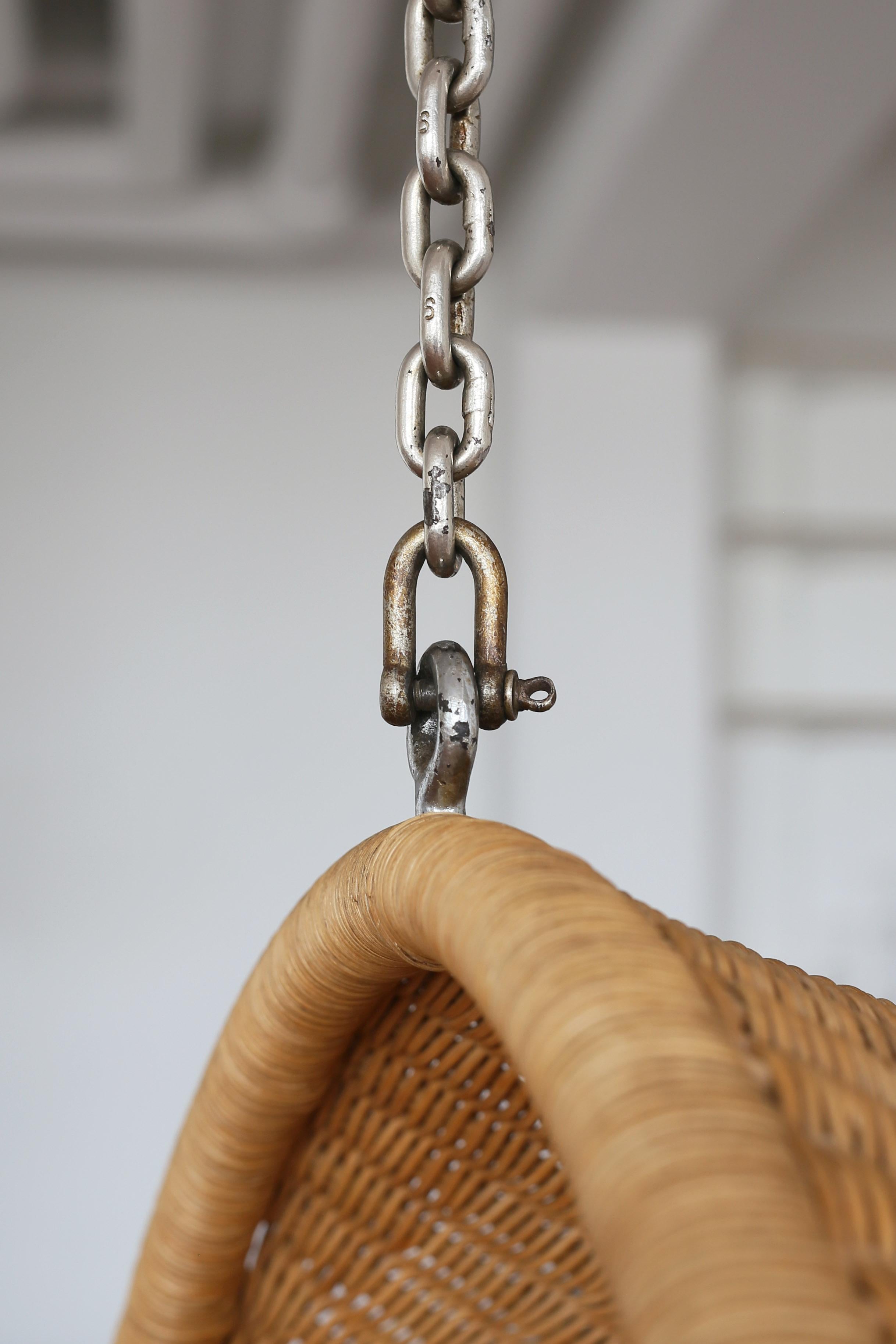 Silla colgante Eeg original de Nanna Ditzel para R. Wengler, 1959 Tela en venta