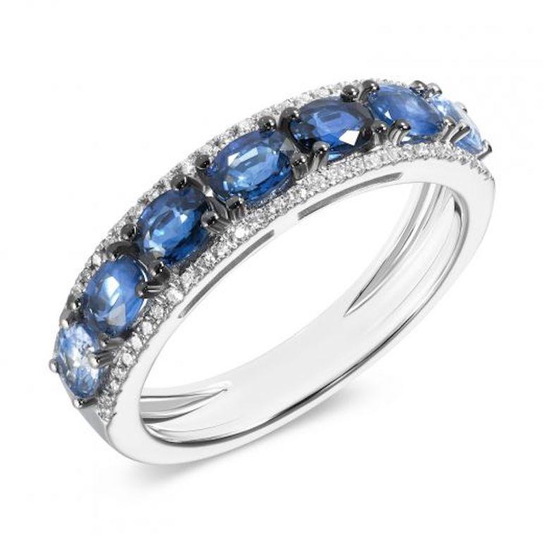 Original Natkina Blauer Saphir Diamant-Ring für Sie (Moderne) im Angebot