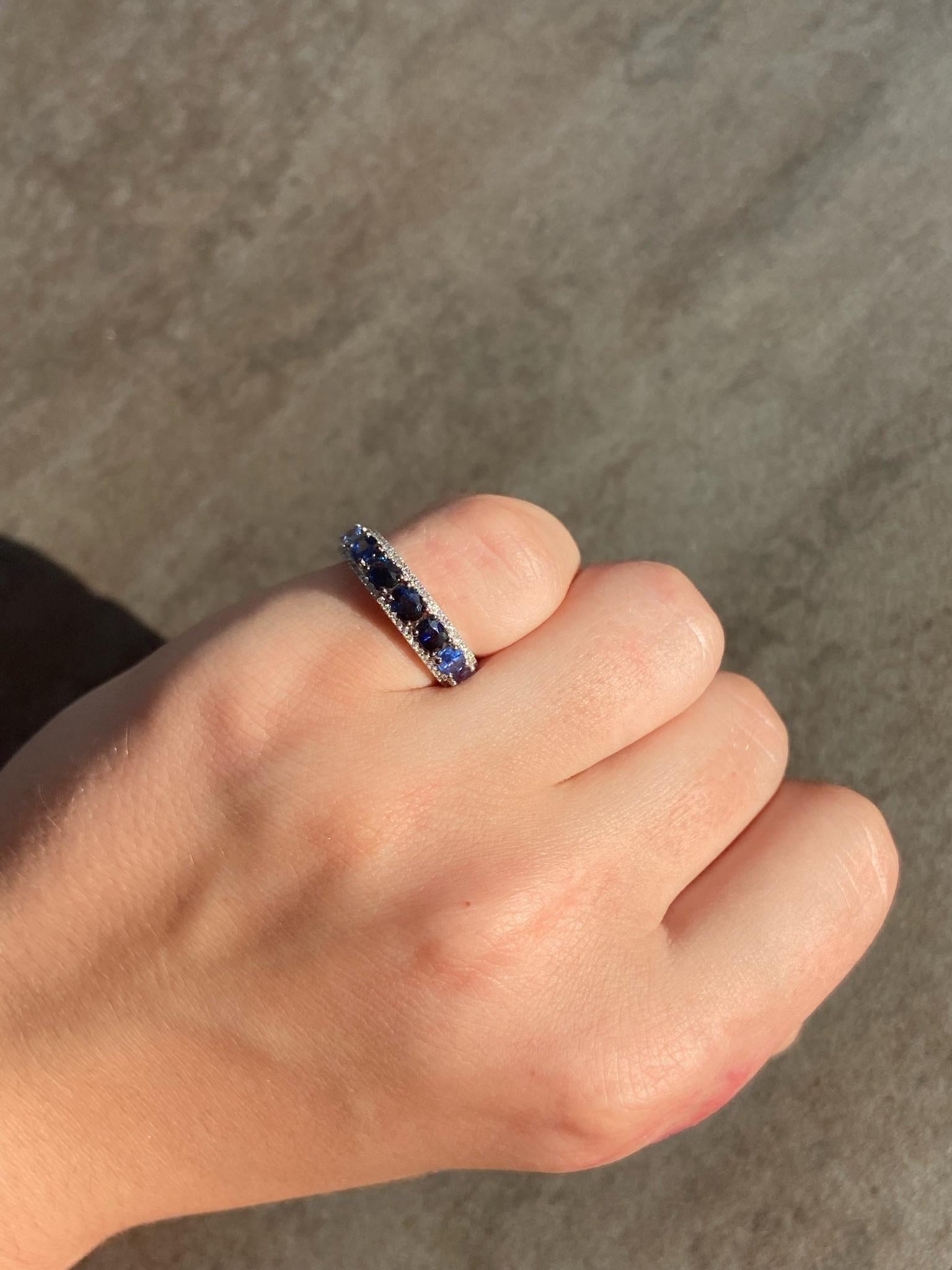 Original Natkina Blauer Saphir Diamant-Ring für Sie im Zustand „Neu“ im Angebot in Montreux, CH