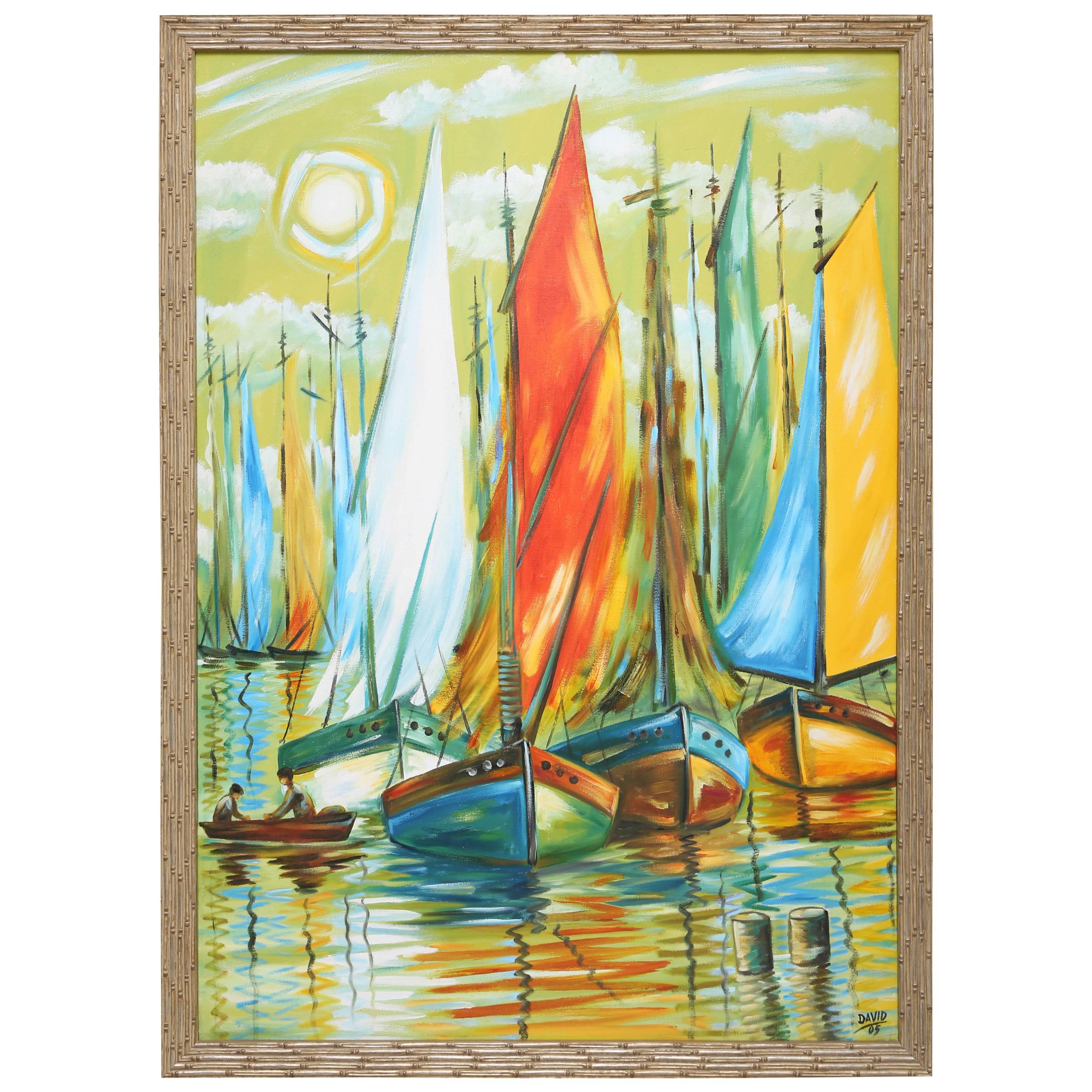 Original Nautical Oil Painting