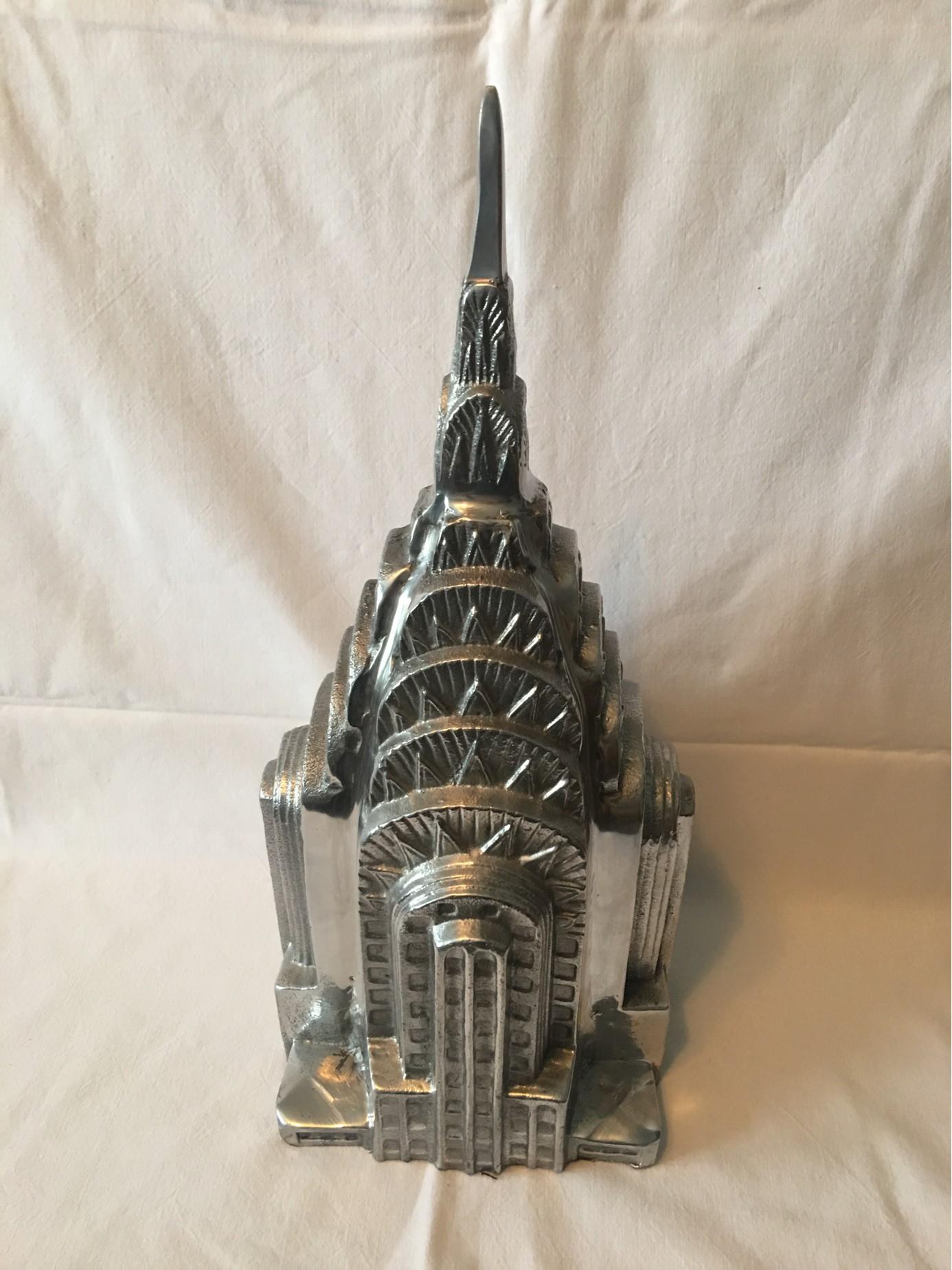  New York Souvenir Chrysler Building Top Made of Aluminum from the 1970s 4