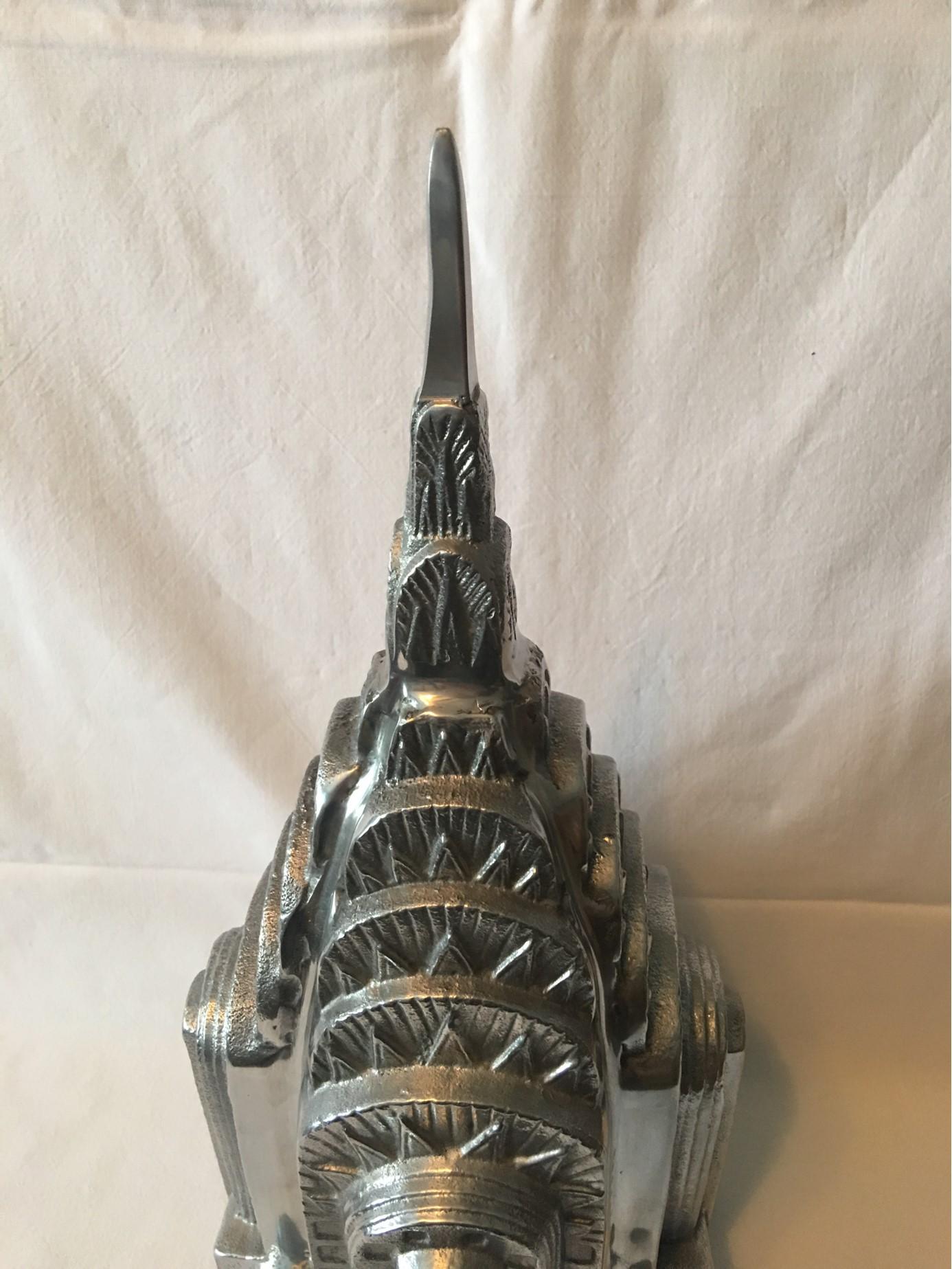  New York Souvenir Chrysler Building Top Made of Aluminum from the 1970s 5