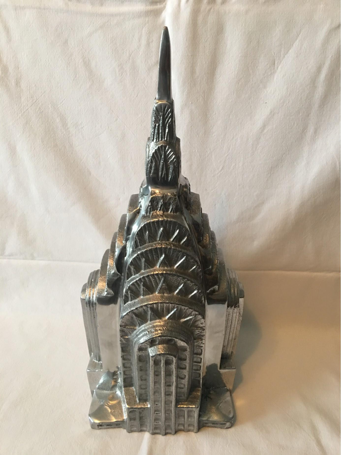  New York Souvenir Chrysler Building Top Made of Aluminum from the 1970s 1