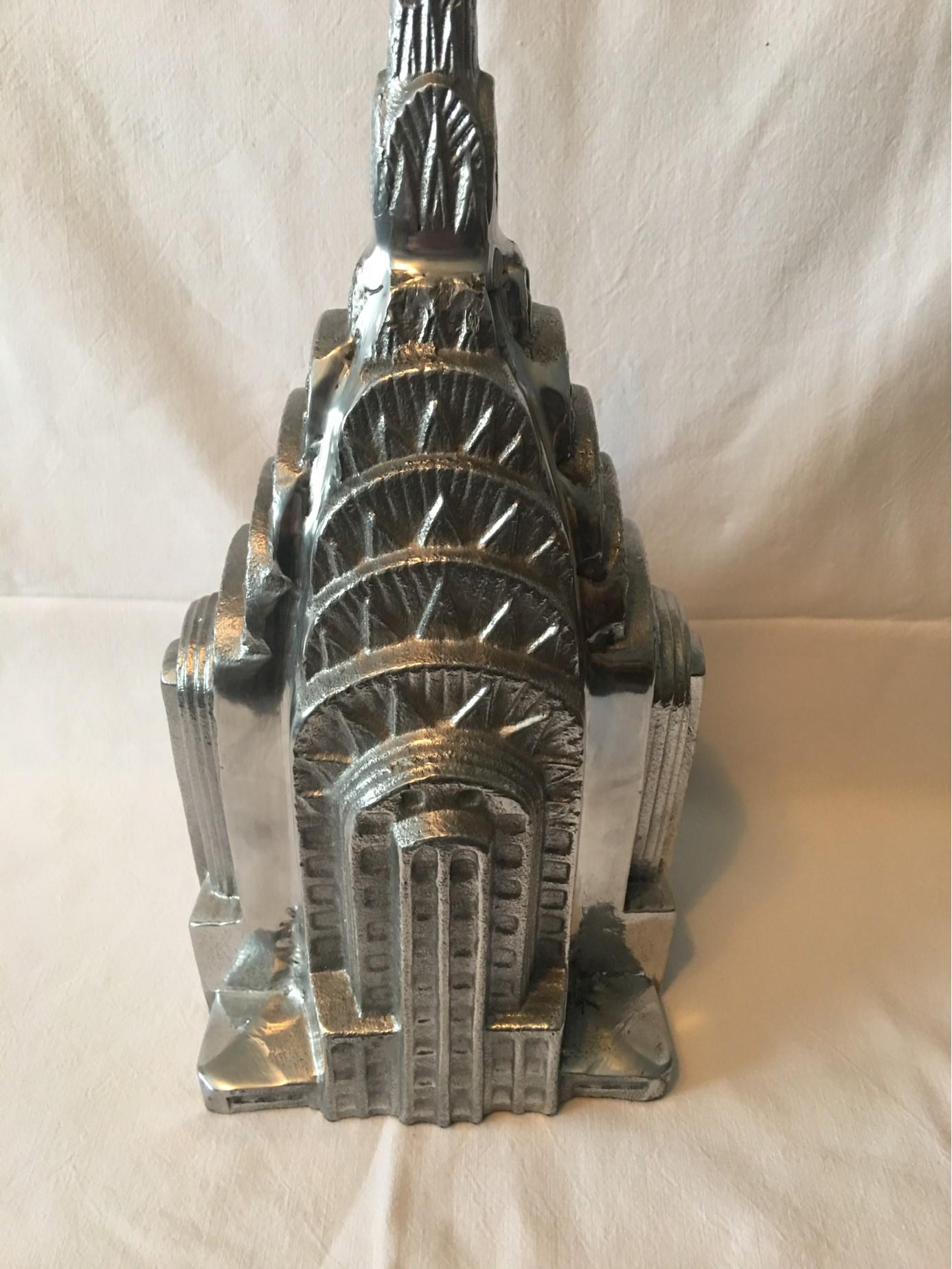New York Souvenir Chrysler Building Top Made of Aluminum from the 1970s 3
