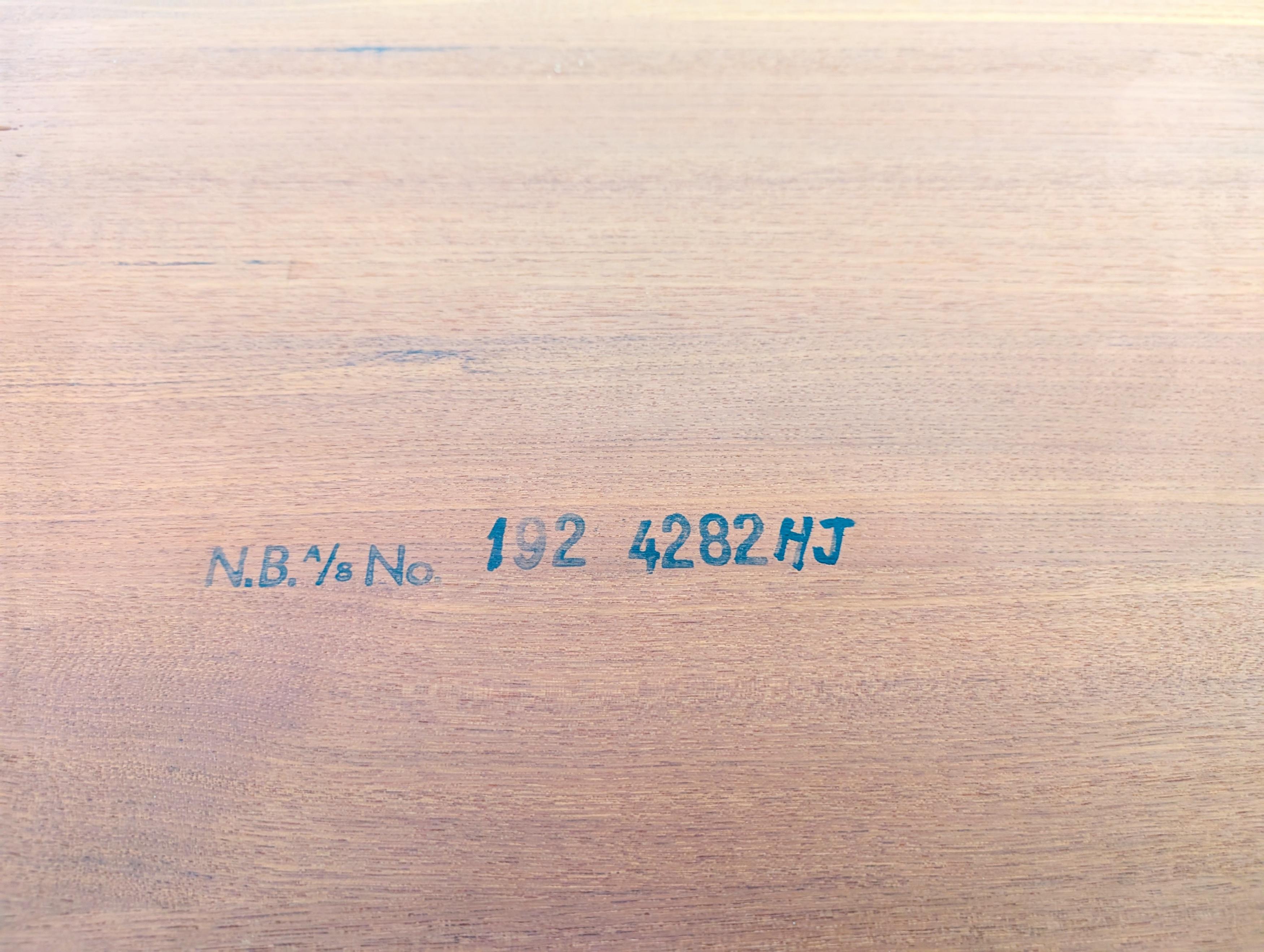 Couchtisch originale Niels Bach Midcentury danese in teak 1970 in vendita 2