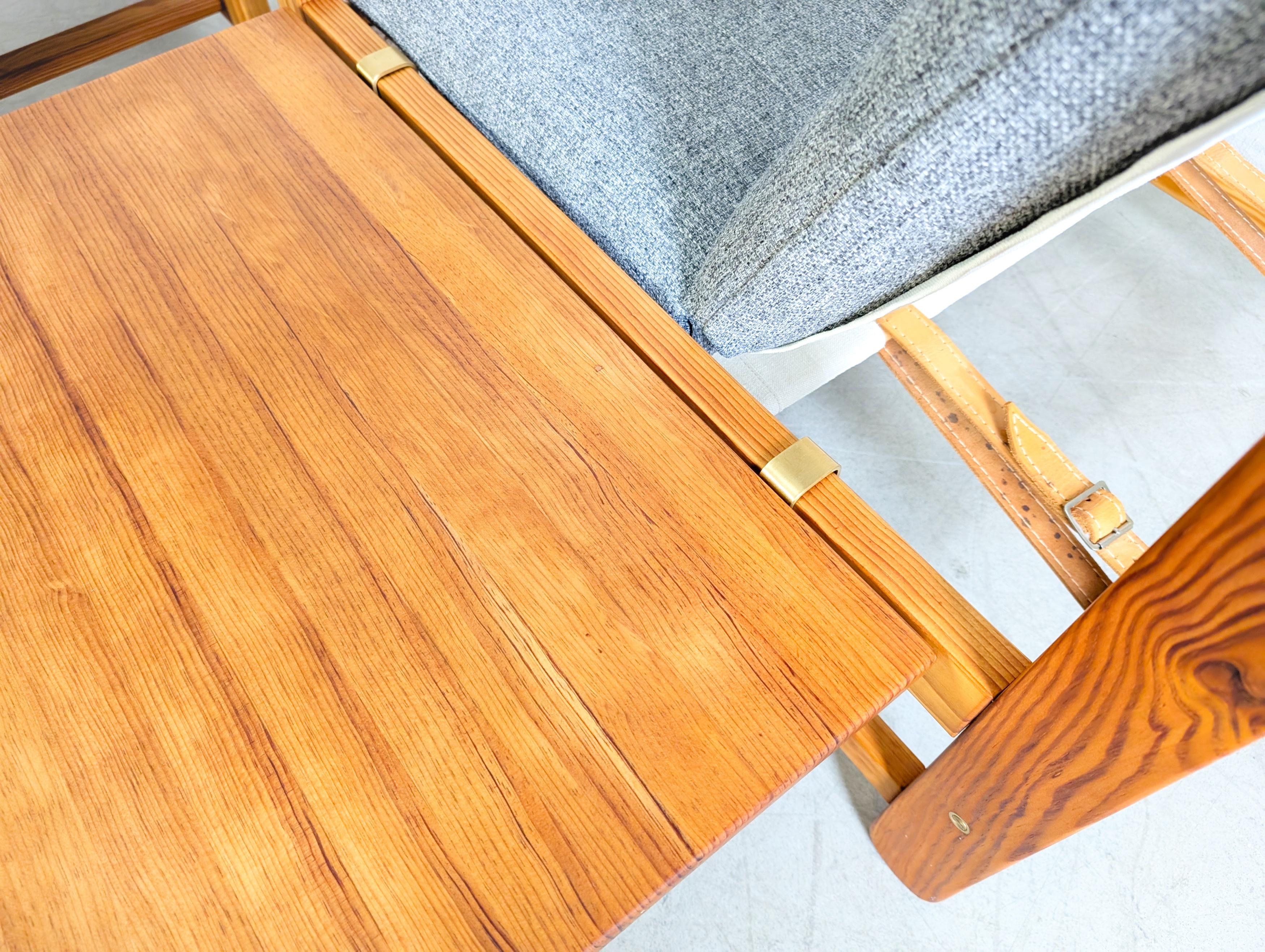 Original Niels Eilersen Midcentury Sofa Couch Sessel mit Ottoman in vendita 3