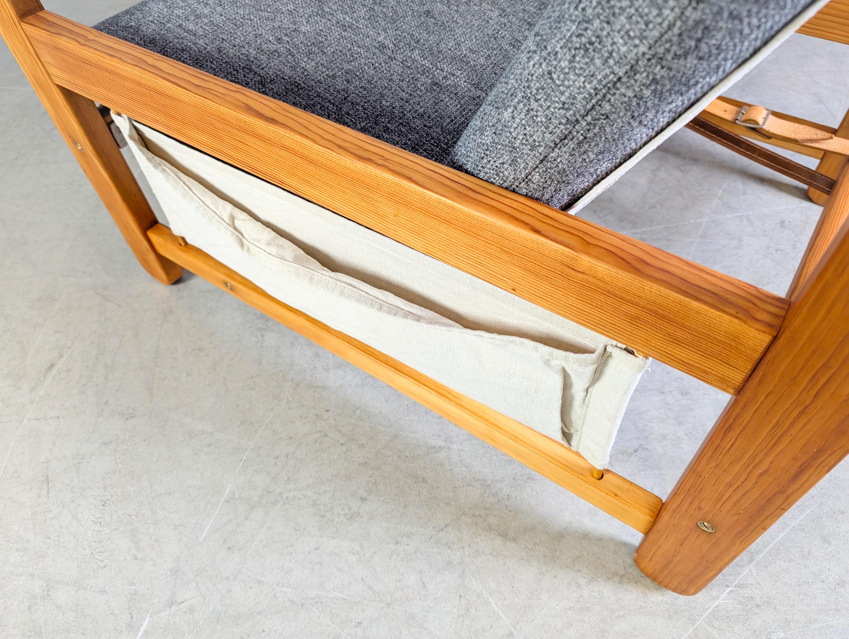 Original Niels Eilersen Midcentury Sofa Couch Sessel mit Ottoman in vendita 6