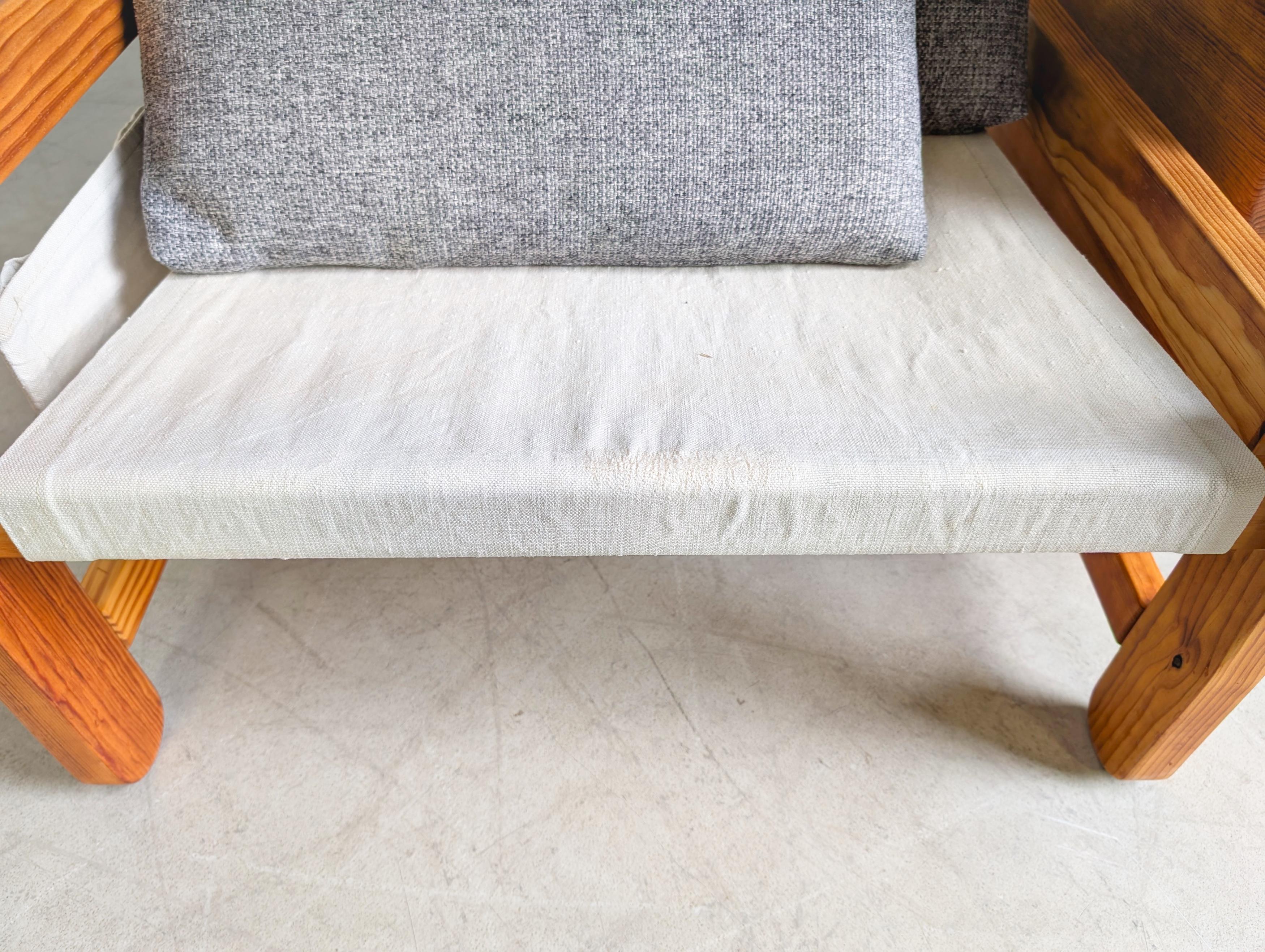 Original Niels Eilersen Midcentury Sofa Couch Sessel mit Ottoman in vendita 8
