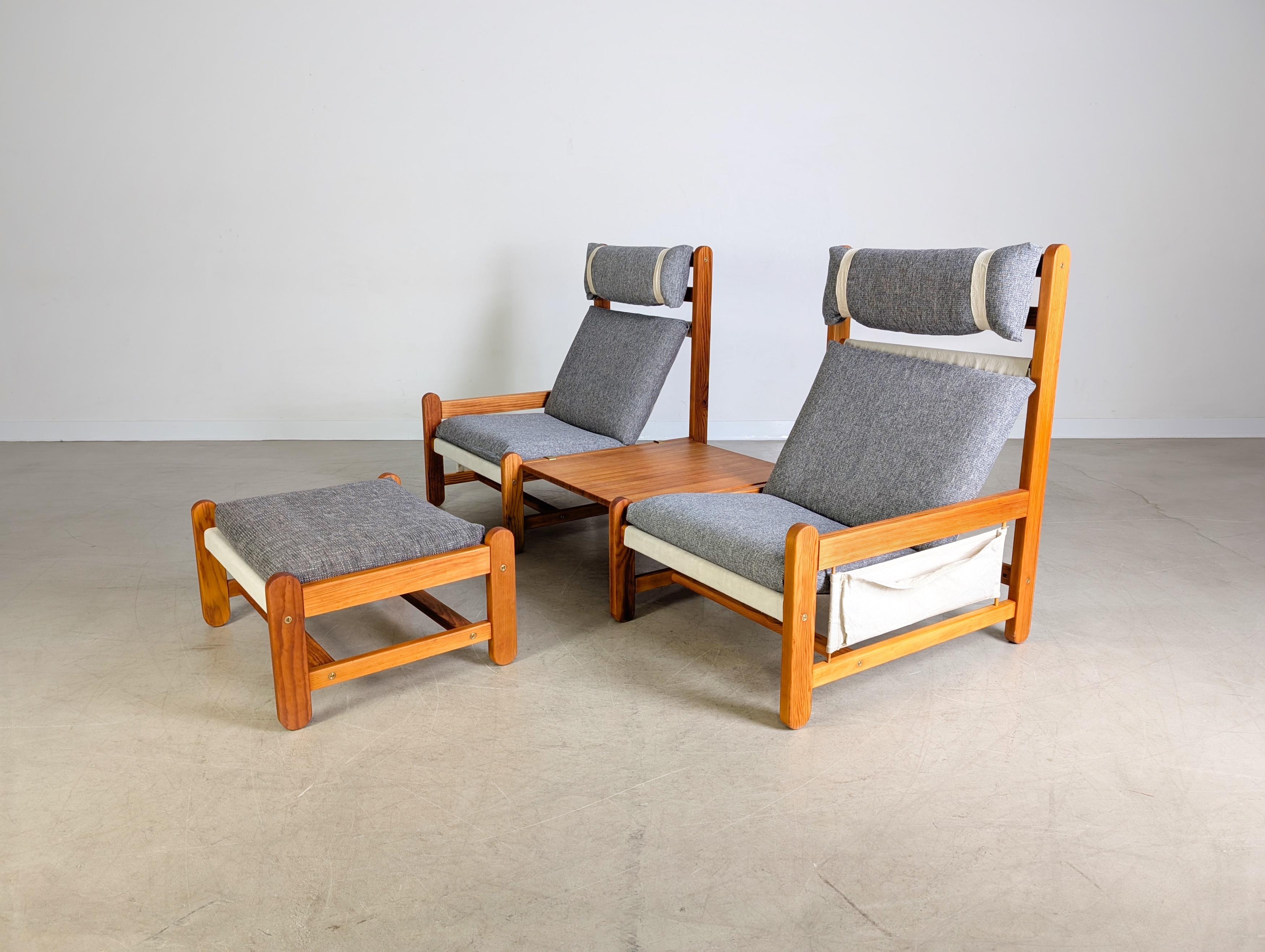 Danese Original Niels Eilersen Midcentury Sofa Couch Sessel mit Ottoman in vendita