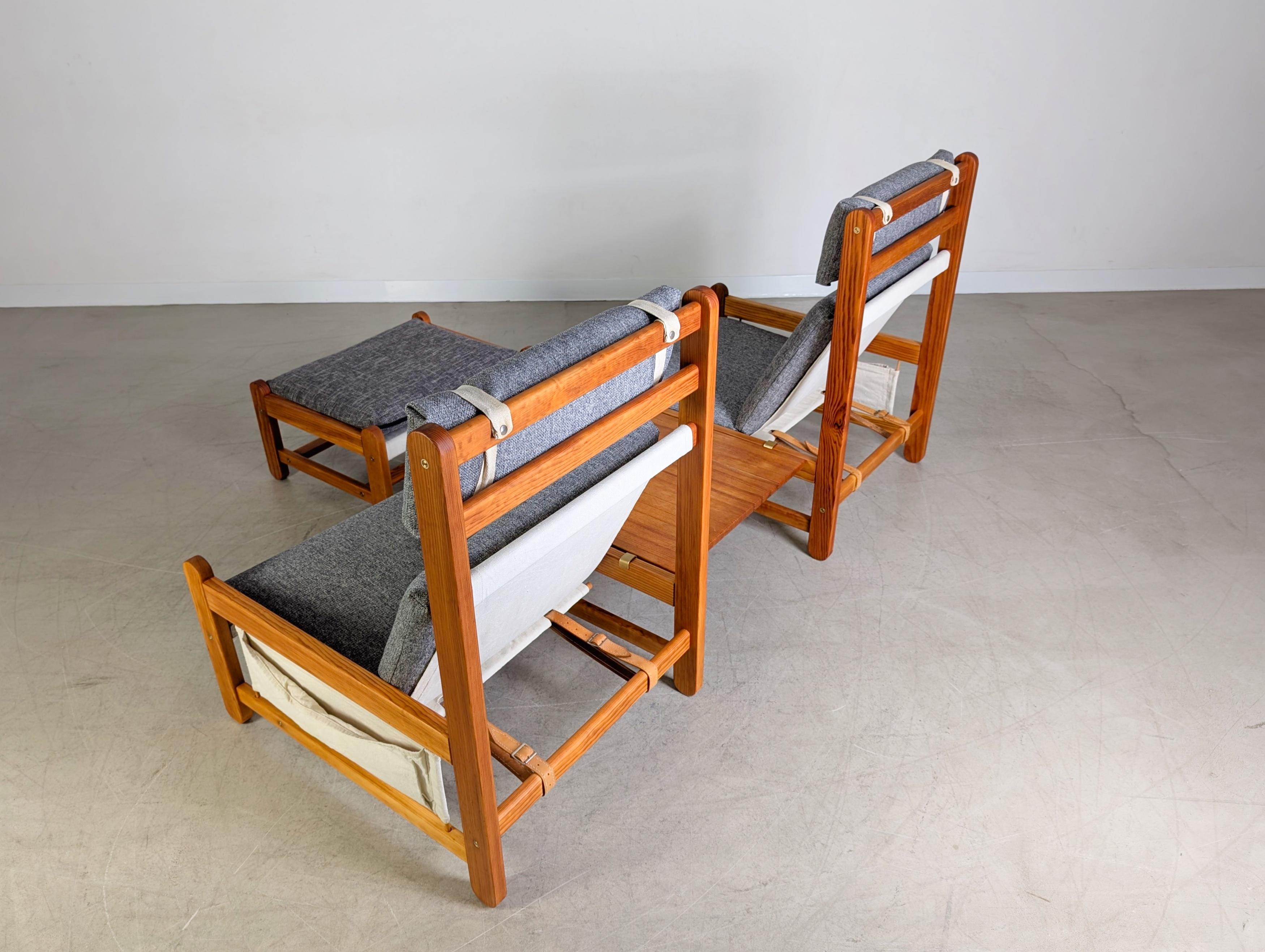Tessuto Original Niels Eilersen Midcentury Sofa Couch Sessel mit Ottoman in vendita