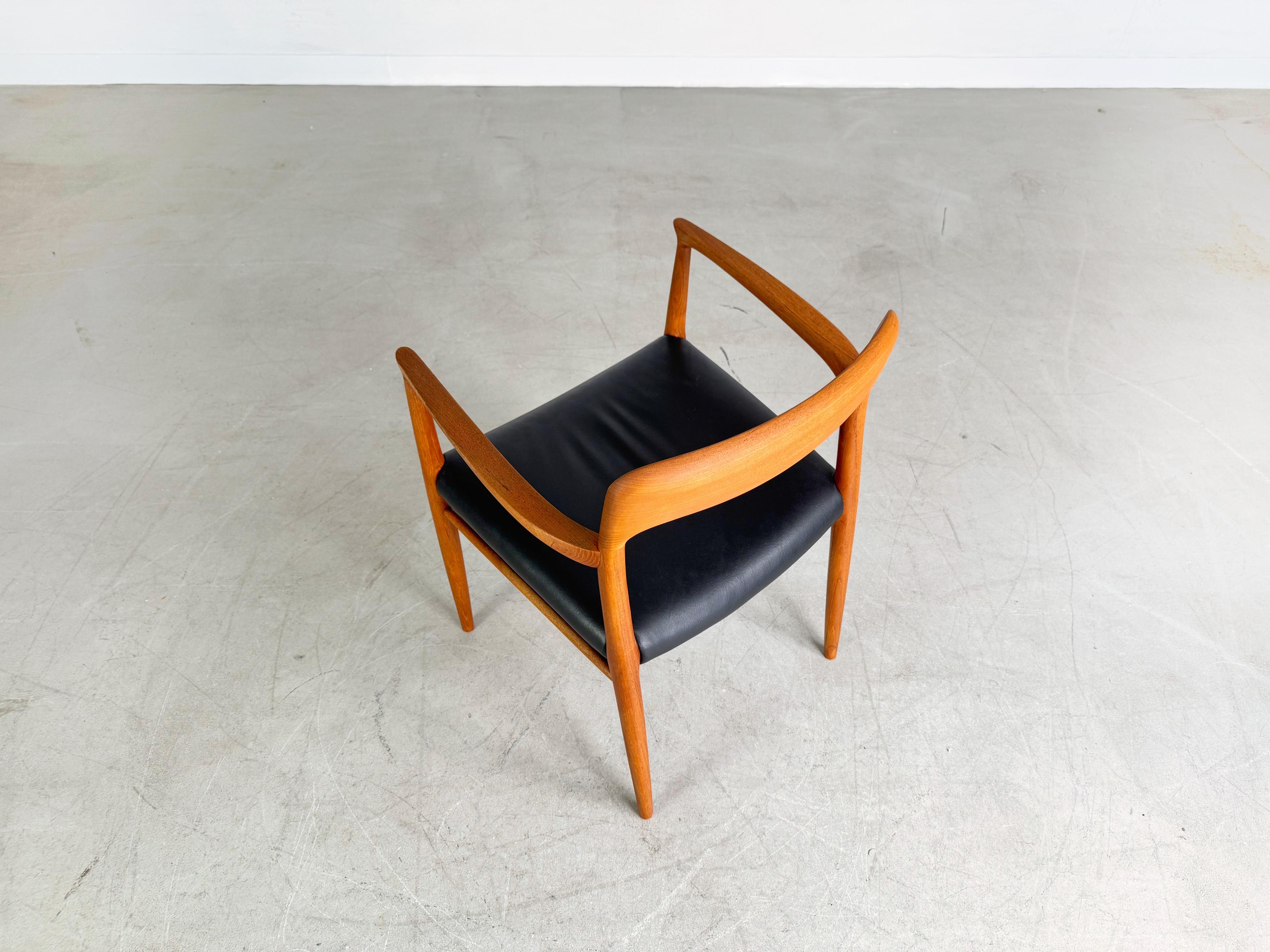 Teak Armlehnstuhl originale Niels Otto Moller Stuhl Modell 56 Midcentury in vendita