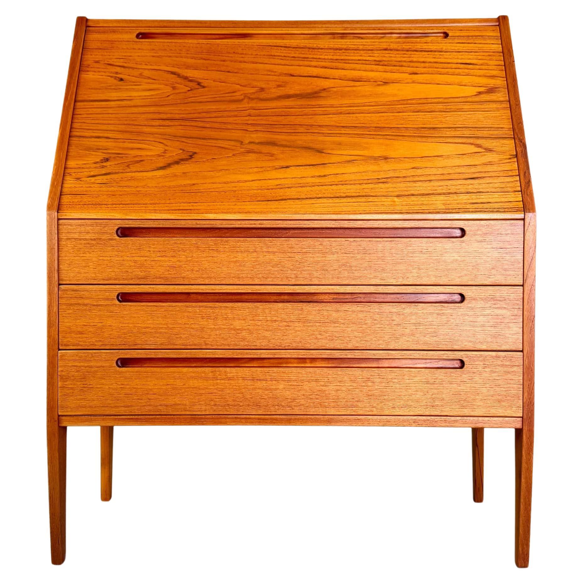 Original Nils Jonsson Sekretär HJN Mobler Midcentury Teak danish