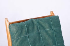 Original Oak Midcentury Armchair by Jan Vanek, Revived Polish, Czechia, 1950s