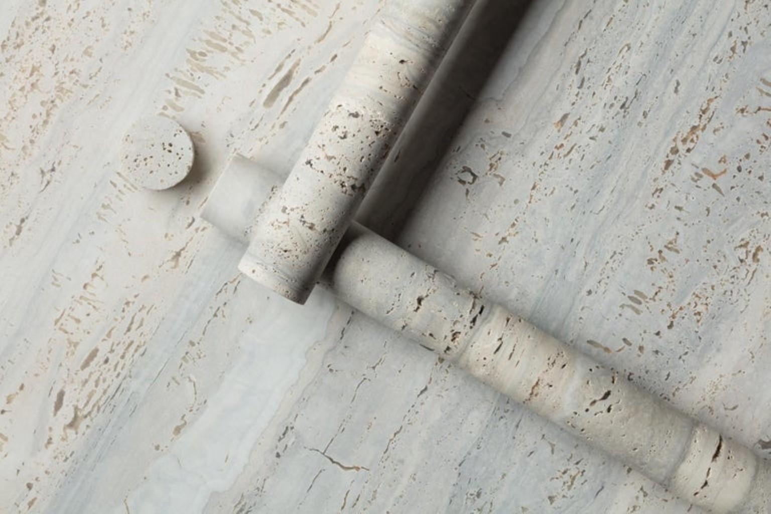 Table basse originale en travertin de l'océan par Clément Brazille en vente 7