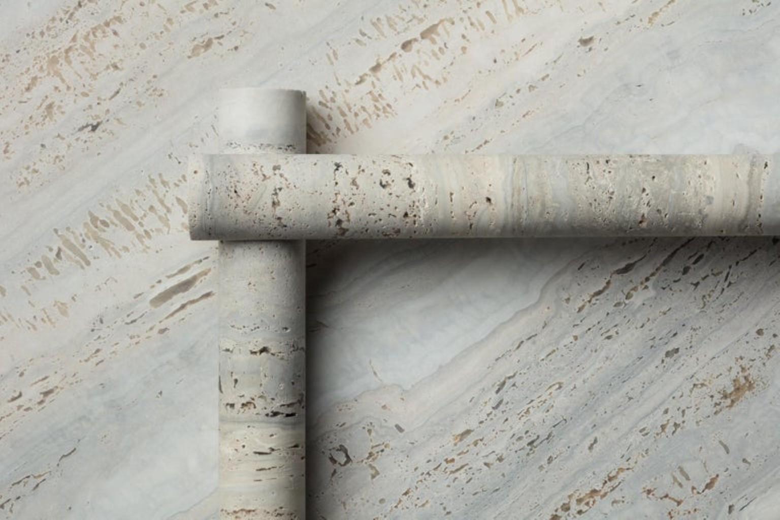 Table basse originale en travertin de l'océan par Clément Brazille en vente 8