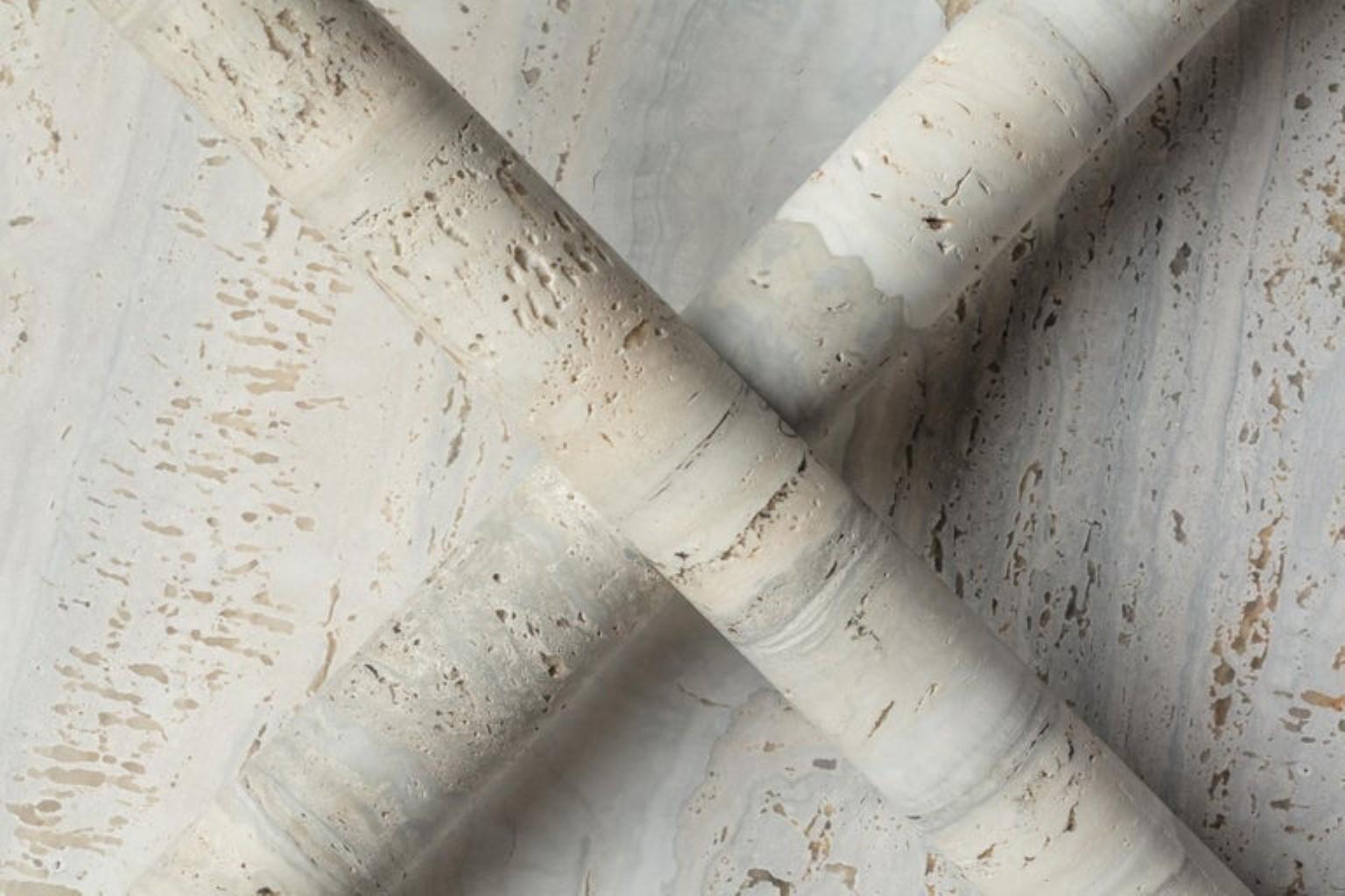 Table basse originale en travertin de l'océan par Clément Brazille en vente 9