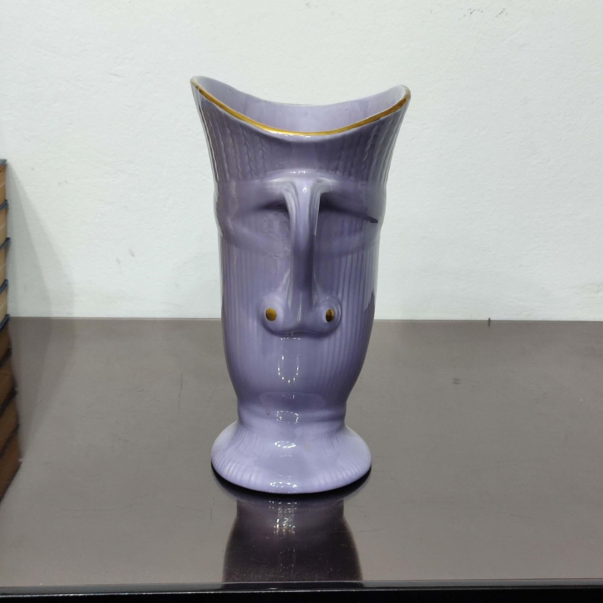 Original of the 1925s Swedish Grace Ceramic Vase, by Louise Adelborg, Rörstrand In Good Condition For Sale In Bochum, NRW