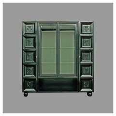 Original of the Time Marked "Wiener Werkstätte" Koloman Moser Bookcase / Cabinet