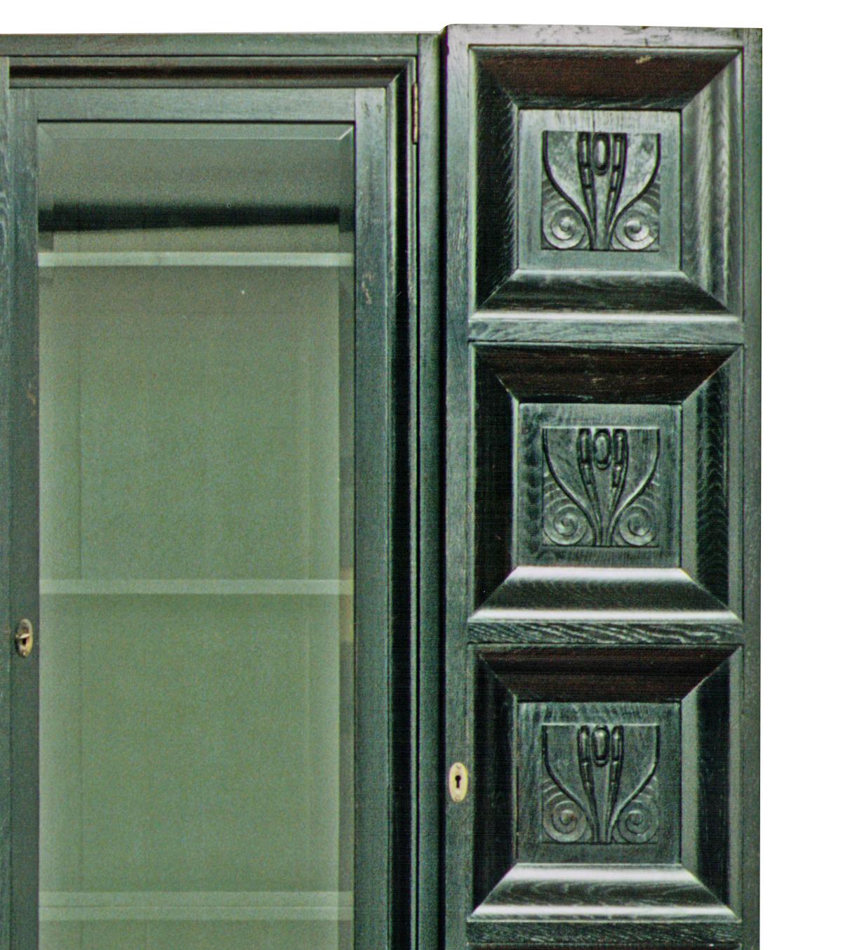 Quercia Libreria/armadio originale del tempo con marchio 