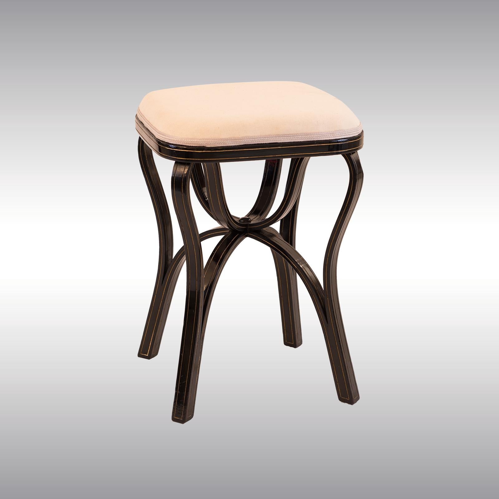 Autrichien Rare tabouret J.&J. Thonet, fin du 19ème siècle, 1880 en vente