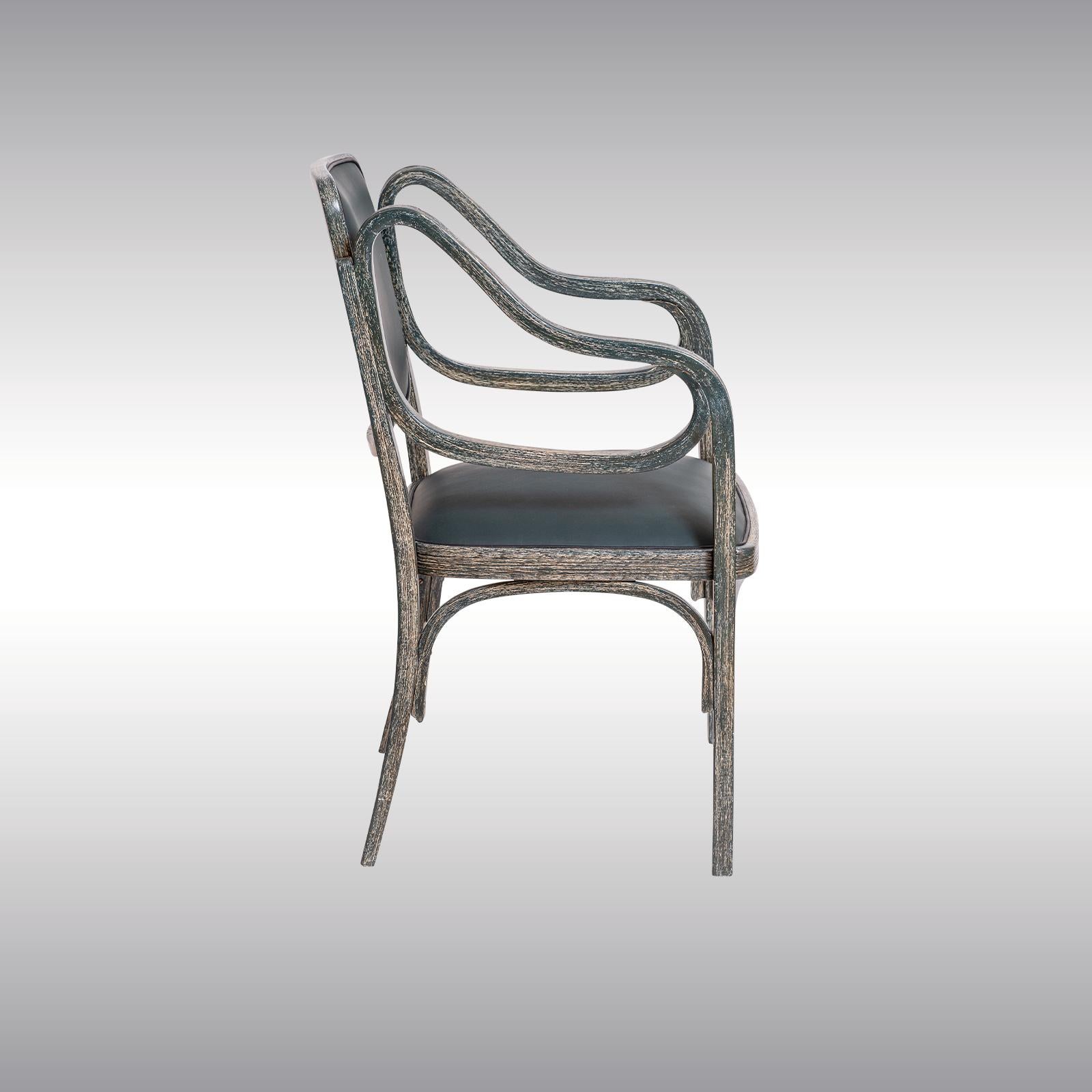 Austrian Original of Time Otto Wagner Armchair 1901 Jugendstil, Secession Style, 1901 For Sale