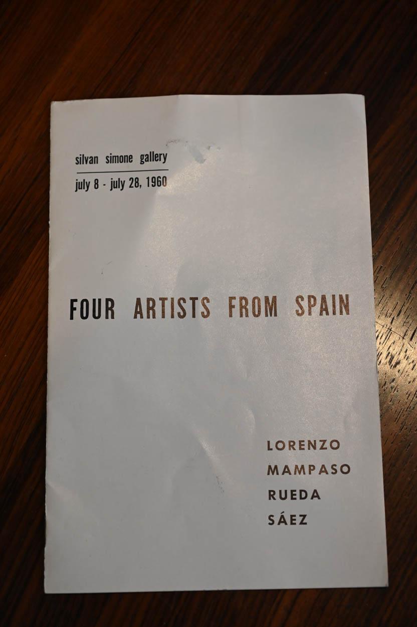 Antonio Lorenzo Olio su tela 'Composizione 175' (1922-2009), Spagna 1958 4
