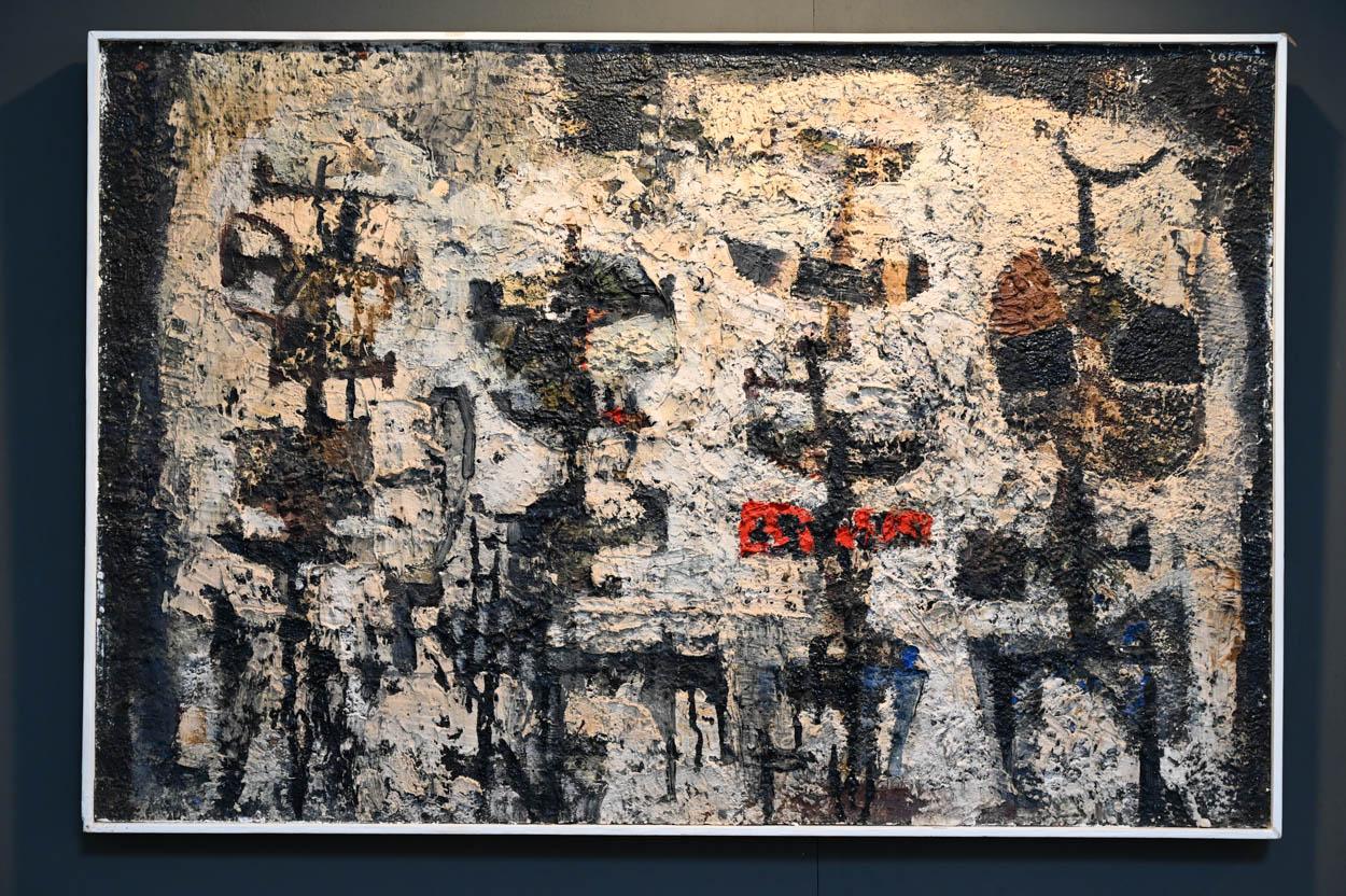 Tela Antonio Lorenzo Olio su tela 'Composizione 175' (1922-2009), Spagna 1958