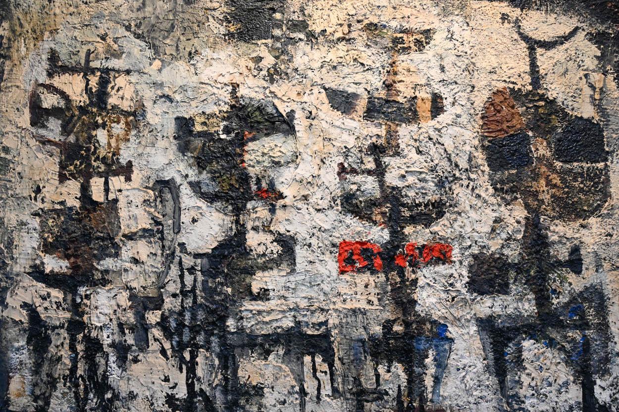 Antonio Lorenzo Olio su tela 'Composizione 175' (1922-2009), Spagna 1958 1