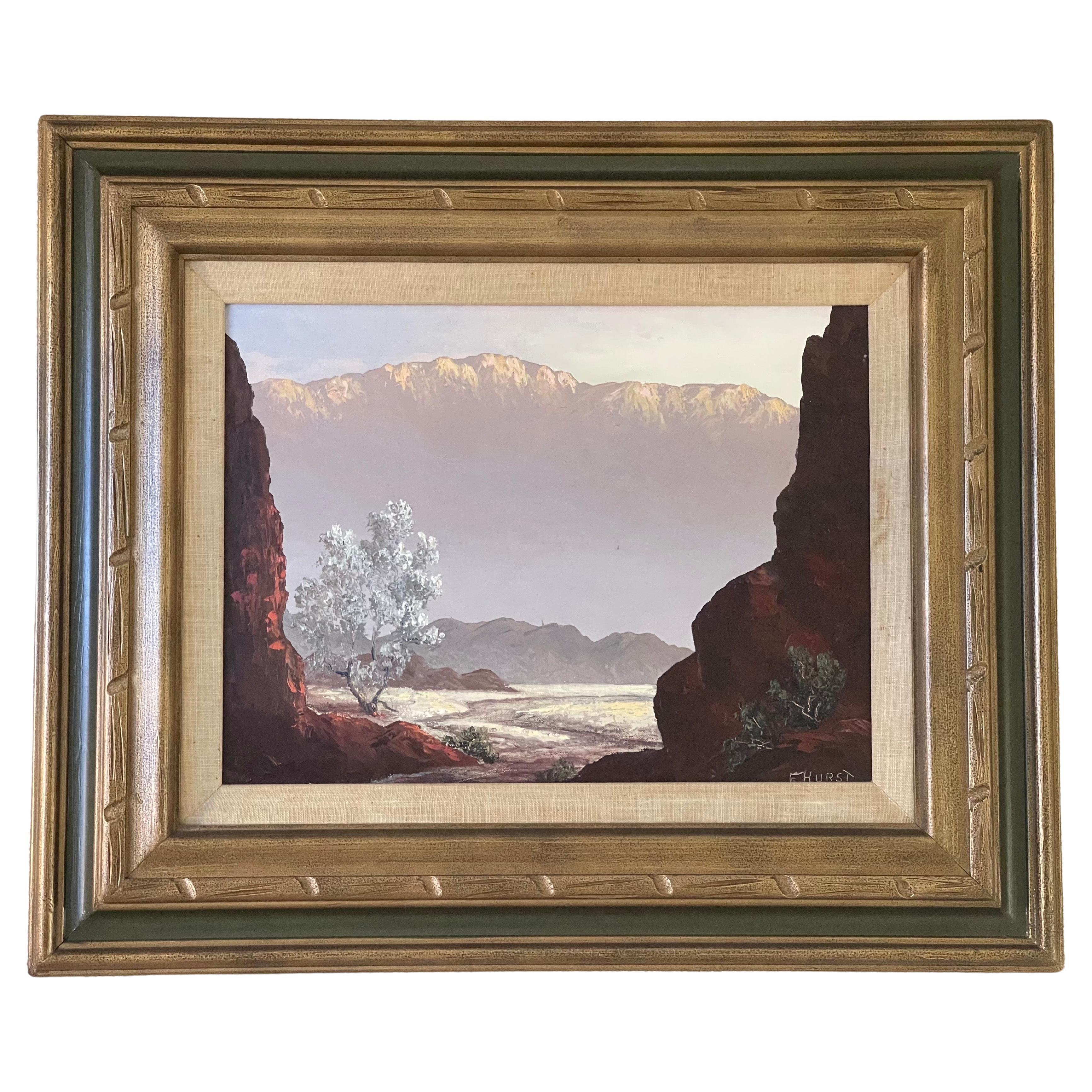 Original Oil on Board Landscape by Martha Eleanor Nicholson Hurst / Wyeth For Sale