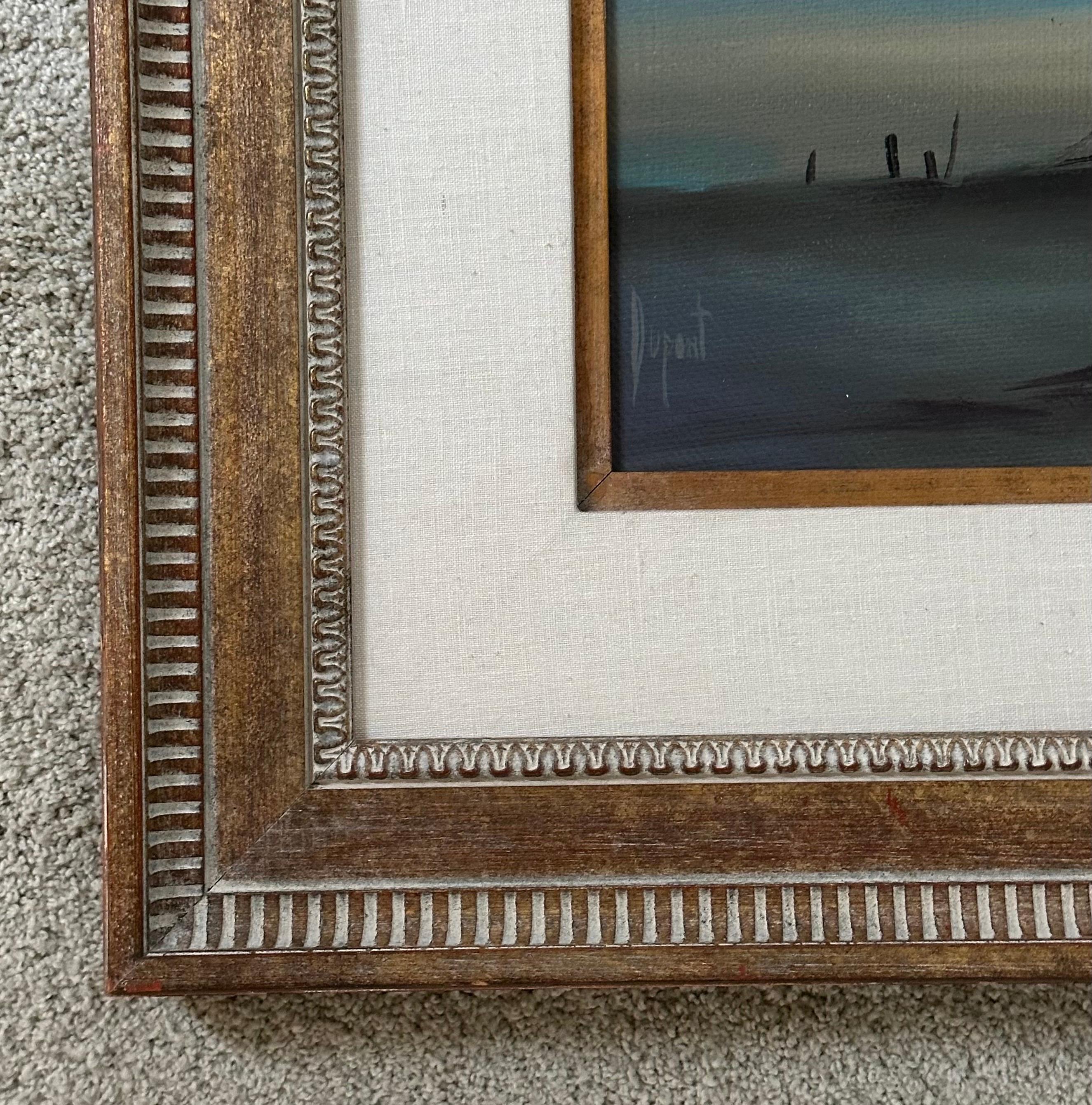 Wood Original Oil on Board Seascape Painting by Alfred DuPont For Sale