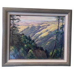 Original Oil on Board Southwest Plein Air Landscape Painting by Axel Linus