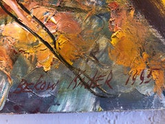 Olio originale su tela dell'artista quotato Kader Bekov firmato e datato