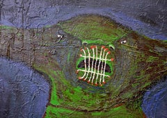 Huile sur toile originale de Roberto Noboa:: Lo de Siempre:: 1994