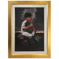 Original Öl auf leinwand Gemälde von David Fern