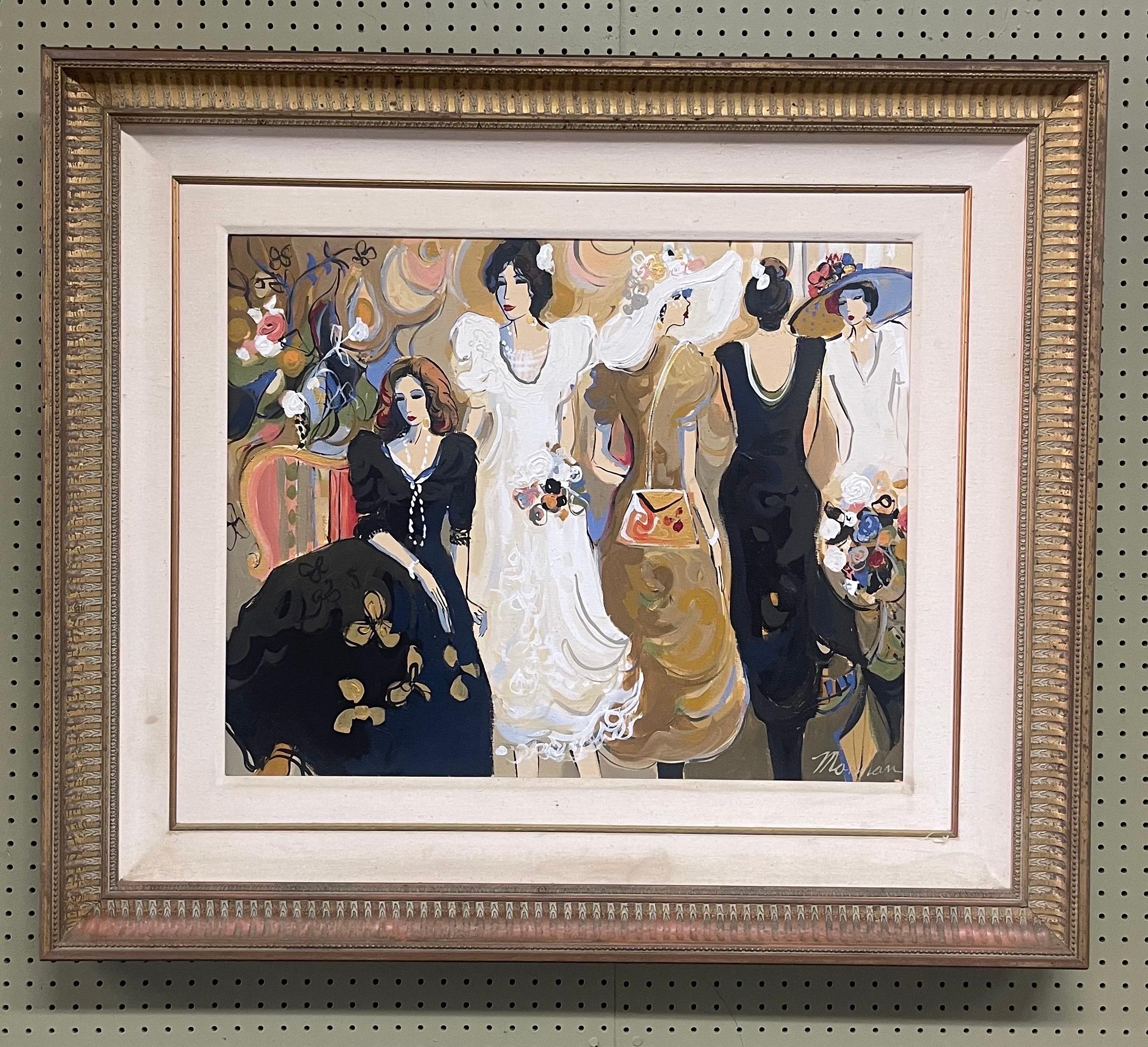 American Original Oil on Canvas Painting by Isaac Maimon For Sale