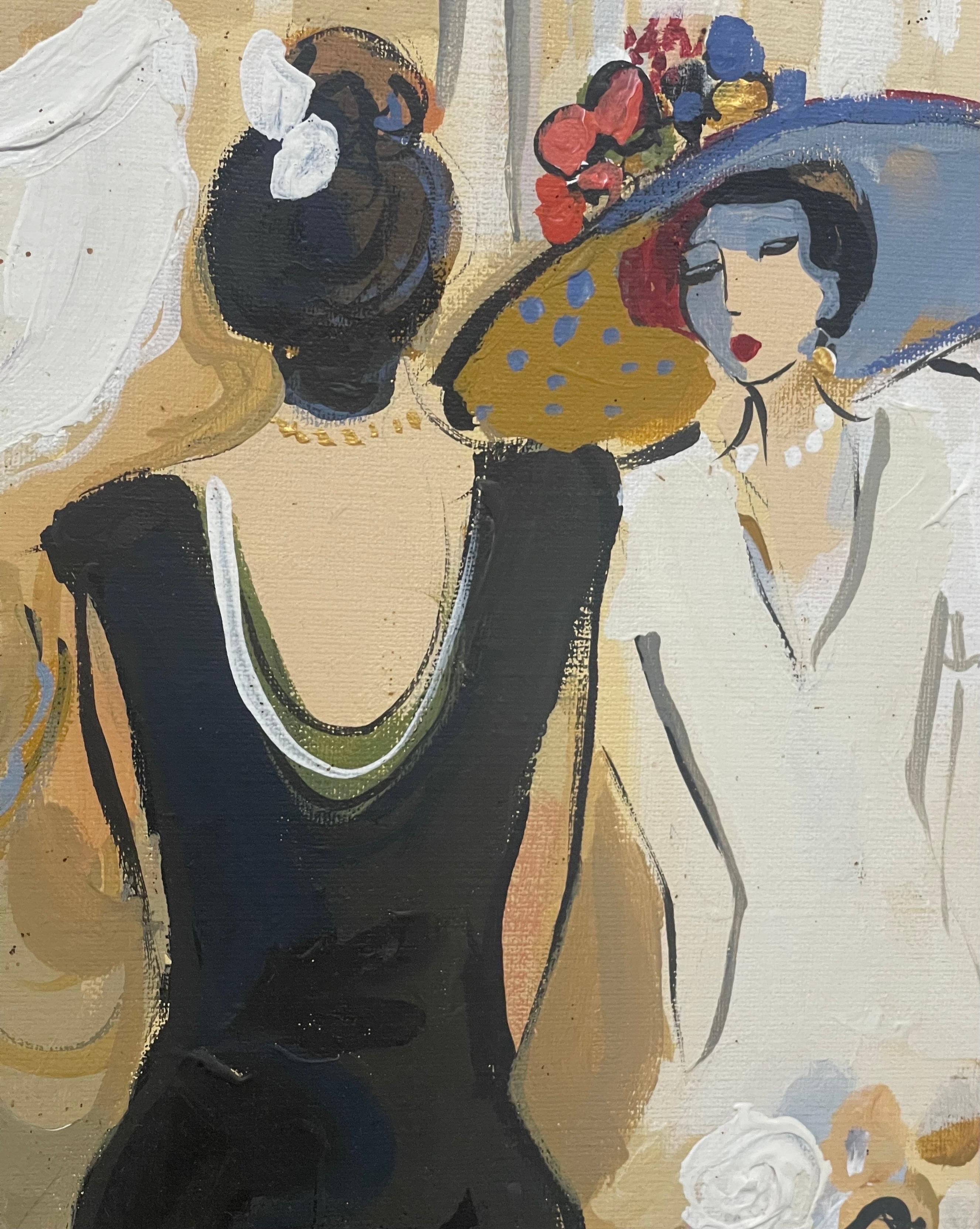 20th Century Original Oil on Canvas Painting by Isaac Maimon For Sale