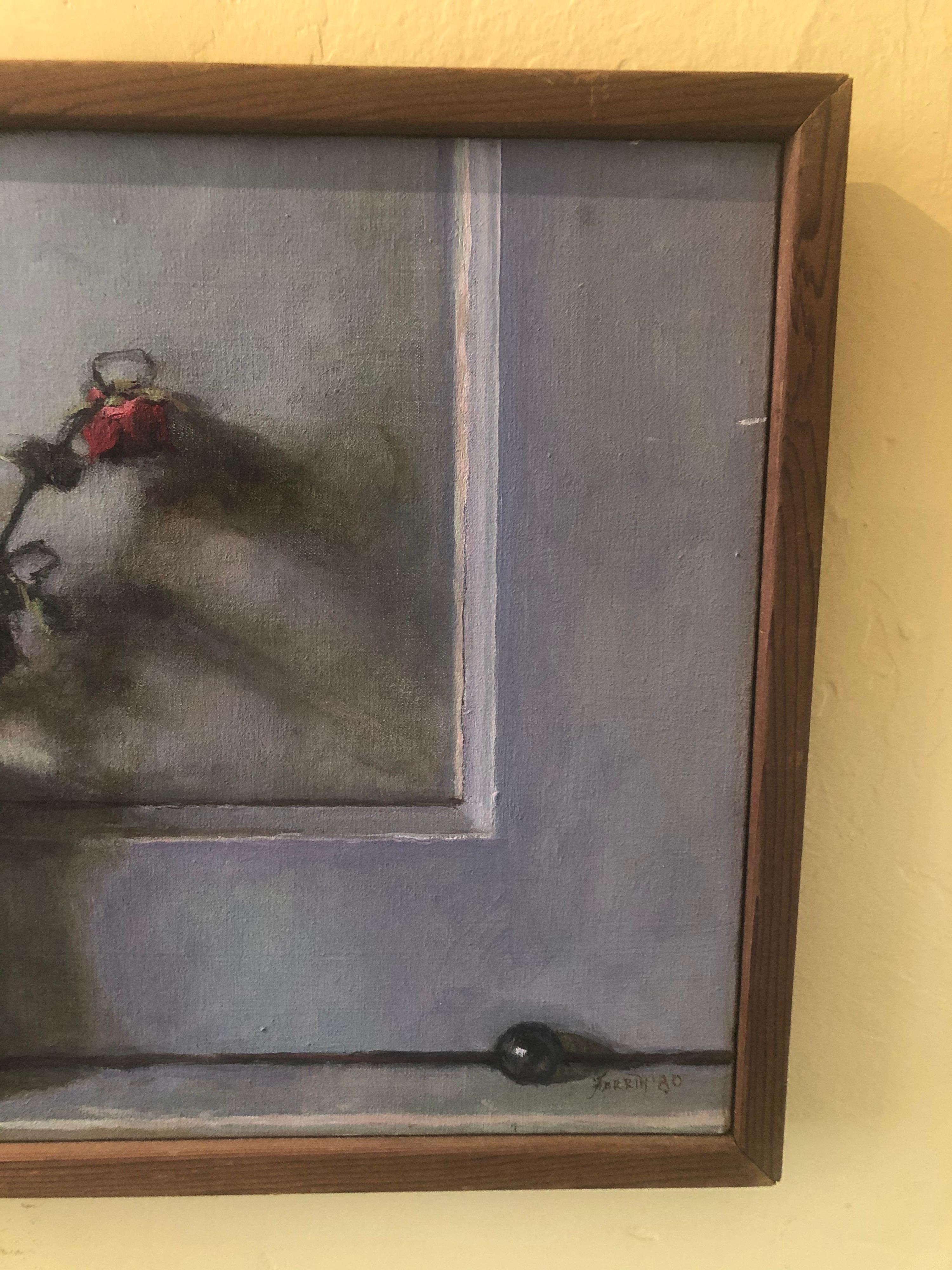 Pintura original al óleo sobre lienzo del artista estadounidense Doug Ferrin, cotizado en bolsa en venta 4
