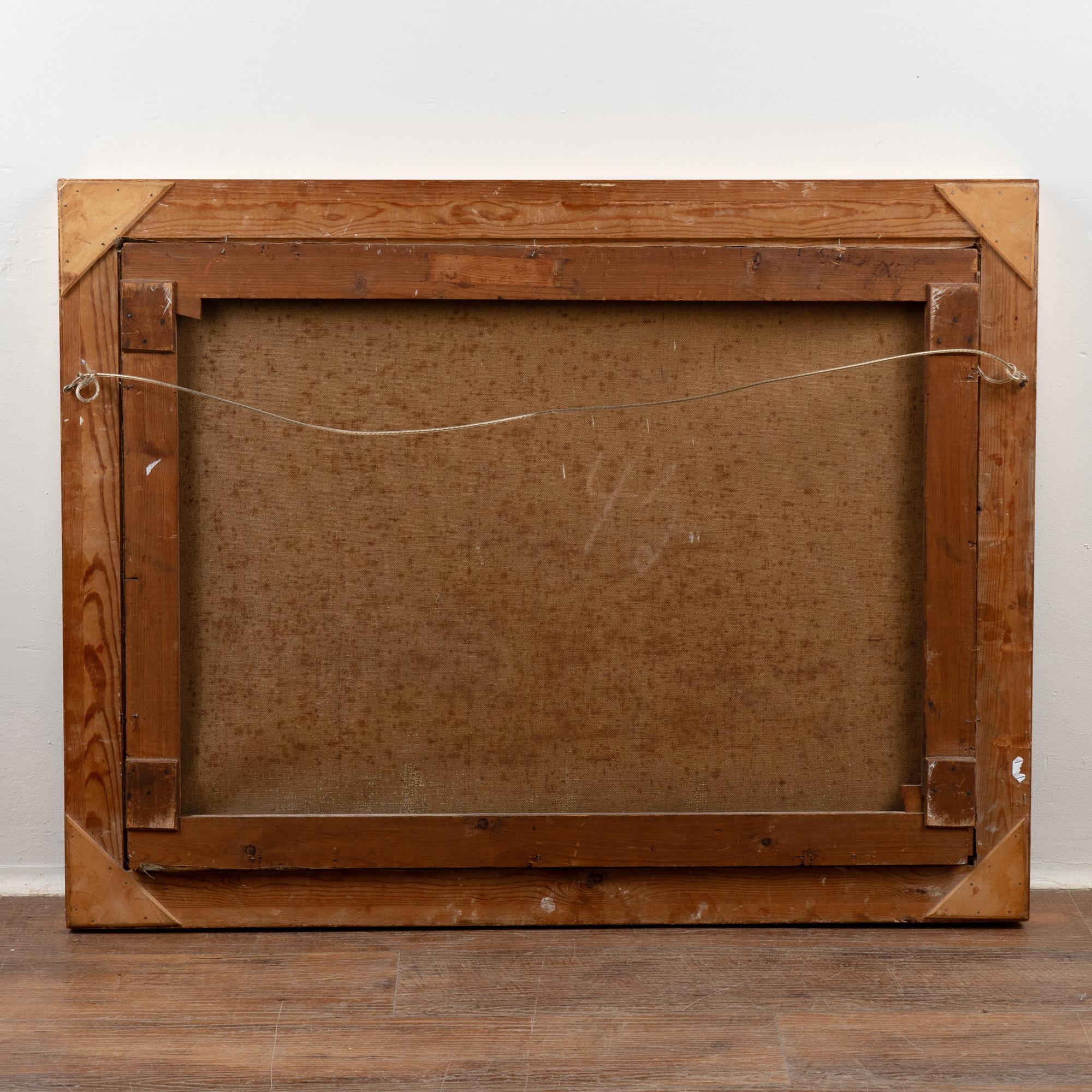 Pintura original al óleo sobre lienzo de Cabras en la orilla del río, firmada Carl Budtz-Møller en venta 6